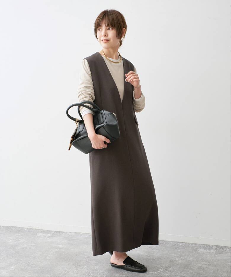 WEB限定 / 追加予約》ダブルクロスVネックワンピース（ワンピース 