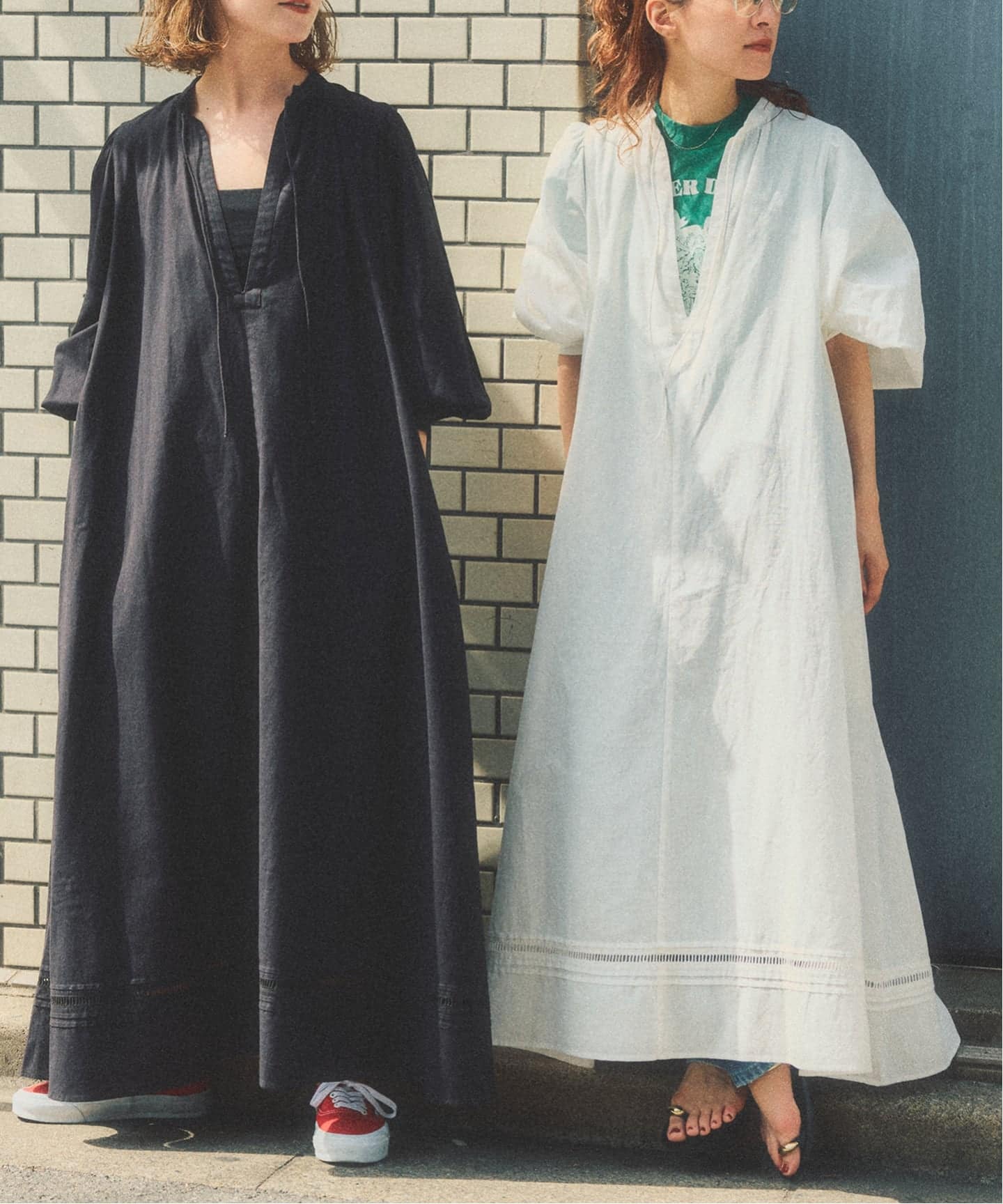 a&m リネンブレンドハシゴレースワンピース（ワンピース）｜Spick