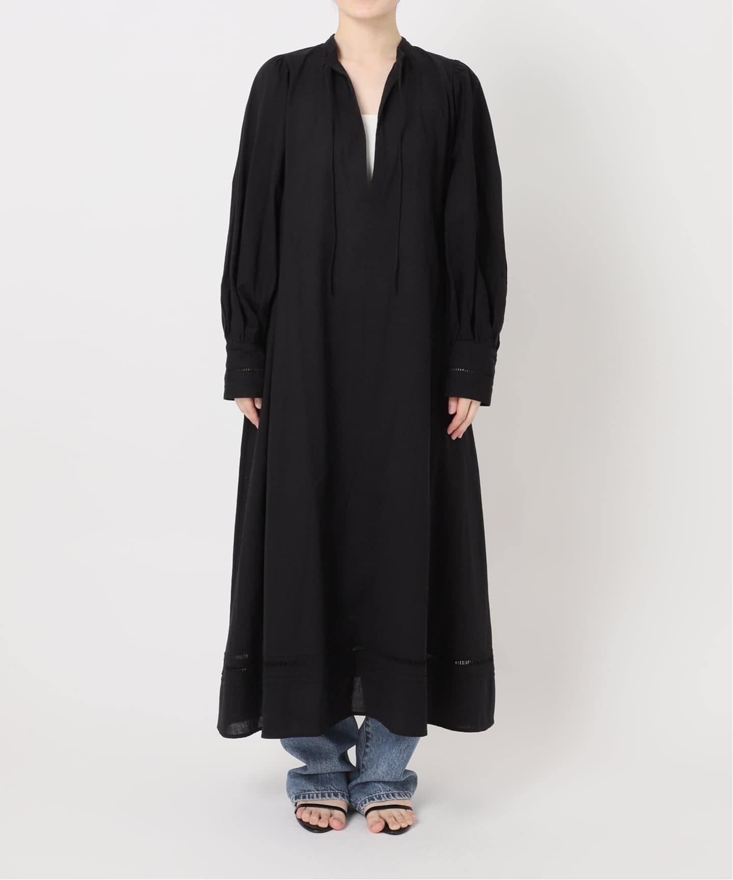 【Spick & Span】a&m リネンブレンドハシゴレースワンピース a&m リネンブレンドハシゴレースワンピース（ワンピース）｜Spick
