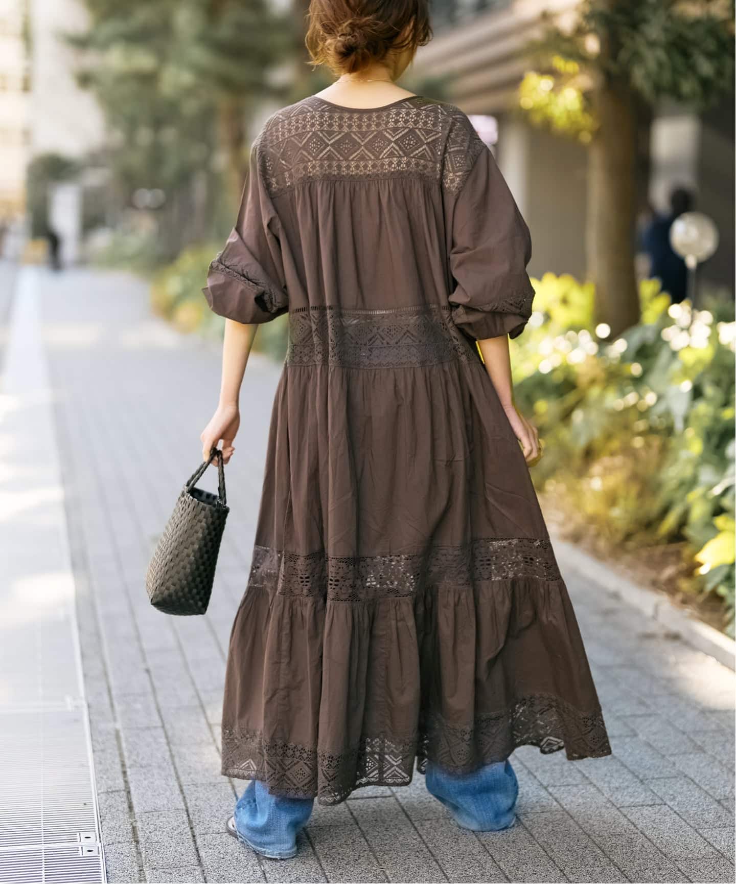 新色有り / 追加予約》HYUレースギャザーワンピース（ワンピース