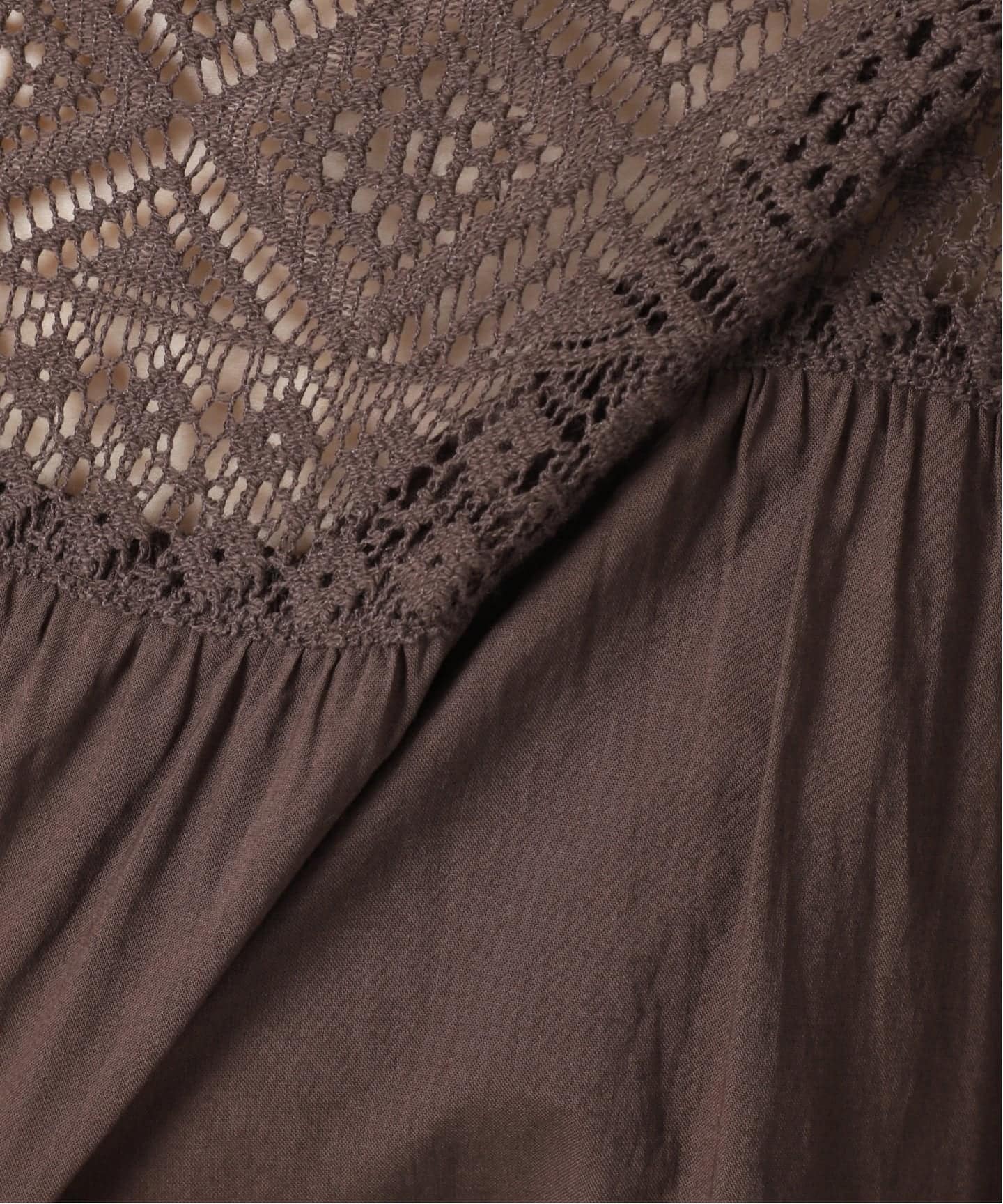 新色有り / 追加予約》HYUレースギャザーワンピース（ワンピース