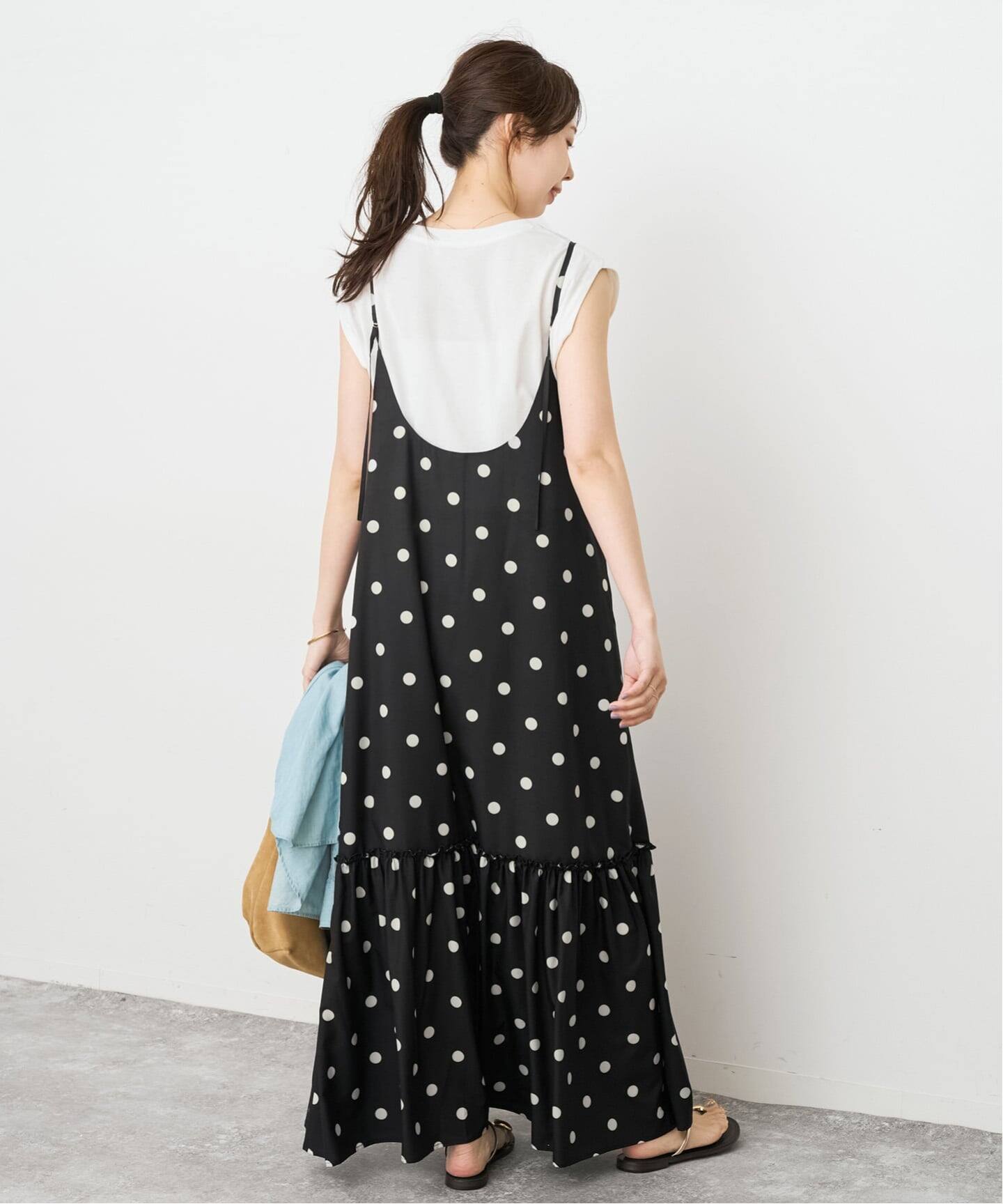 ドットティアードキャミソールワンピース◆Size 38 WEB限定 / 追加》ドットティアードキャミソールワンピース（ワンピース