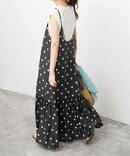 《一部店舗+WEB限定 / 予約》ドットティアードキャミソールワンピース