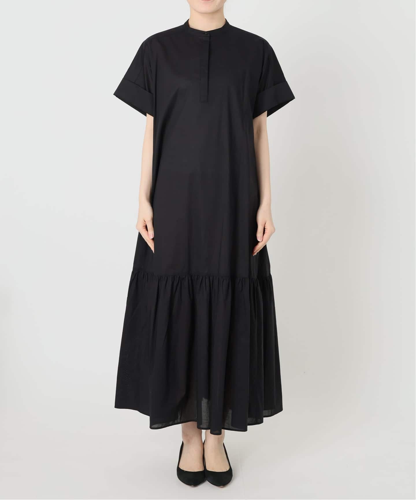 スピックアンドスパン ローンティアードマキシワンピース 追加》ローンティアードマキシワンピース（ワンピース）｜Spick & Span