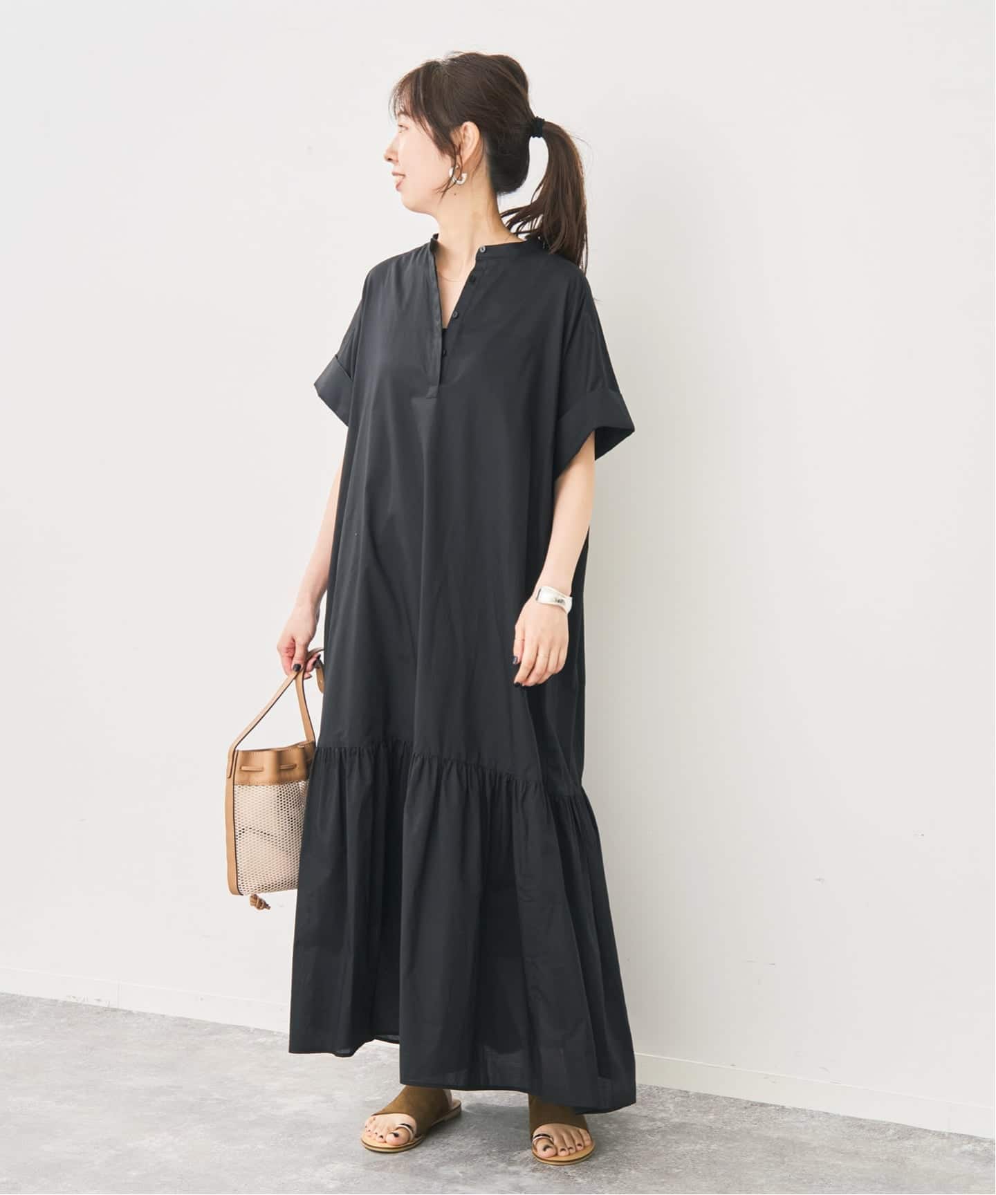 追加》ローンティアードマキシワンピース（ワンピース）｜Spick & Span