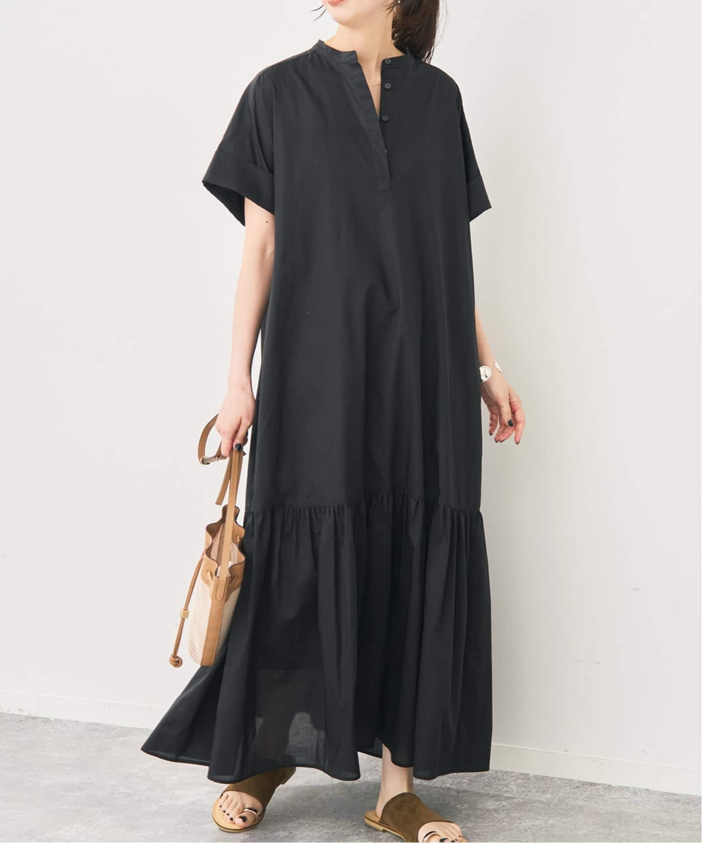 追加》ローンティアードマキシワンピース（ワンピース）｜Spick & Span
