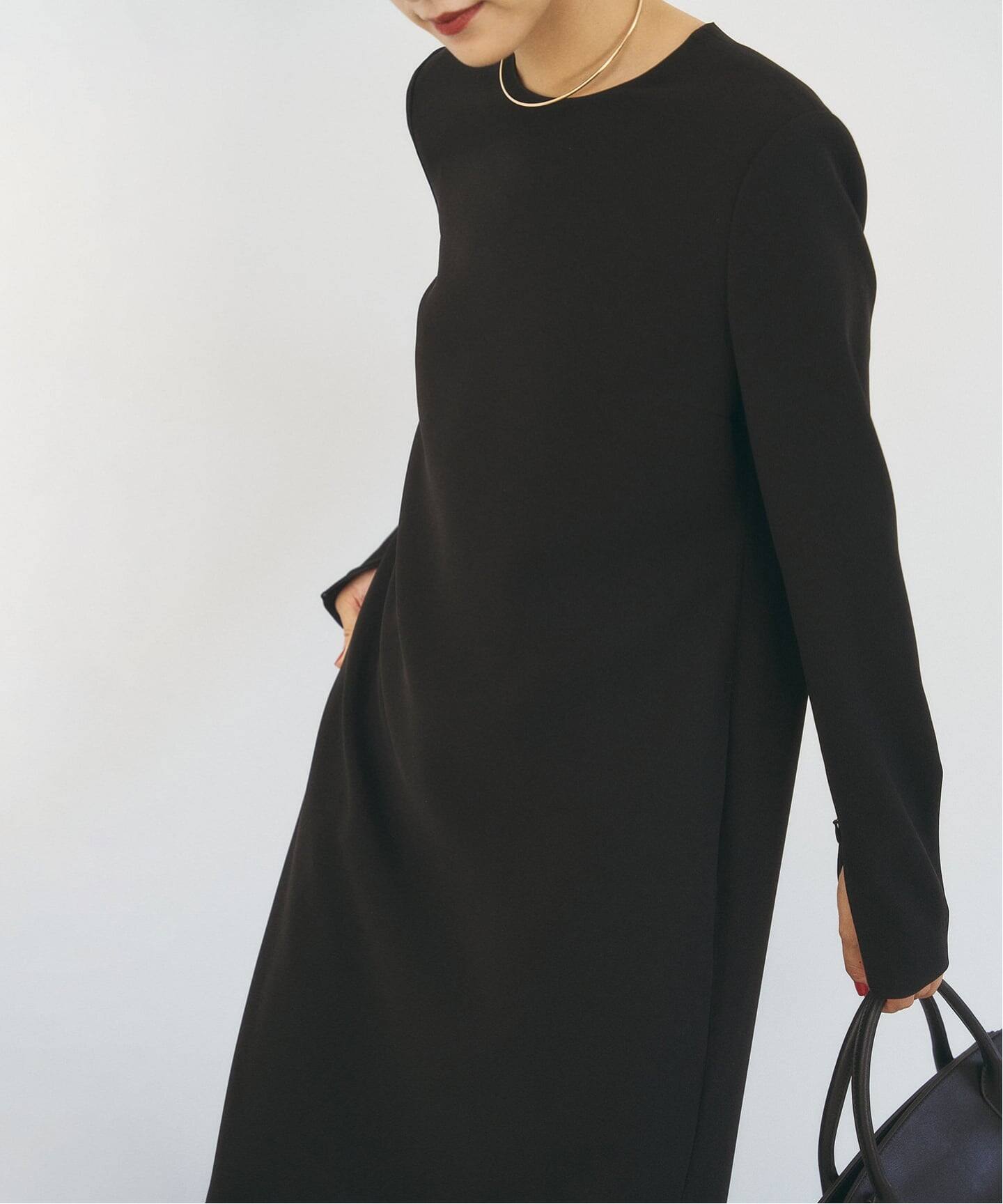 追加予約9》ダブルクロスミニマルロングドレス（ワンピース）｜HARDY