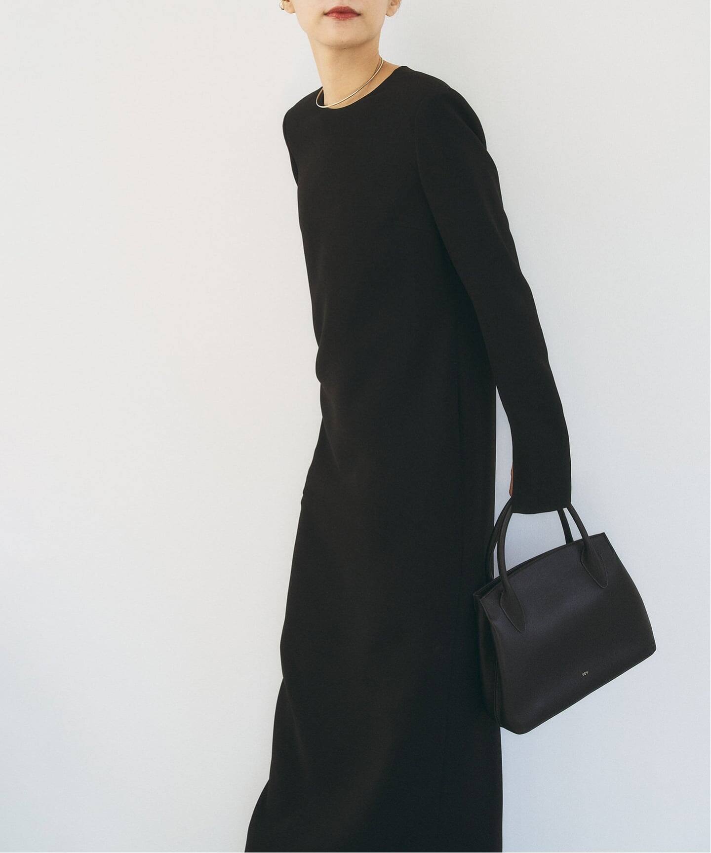 追加予約10》ダブルクロスミニマルロングドレス（ワンピース）｜HARDY