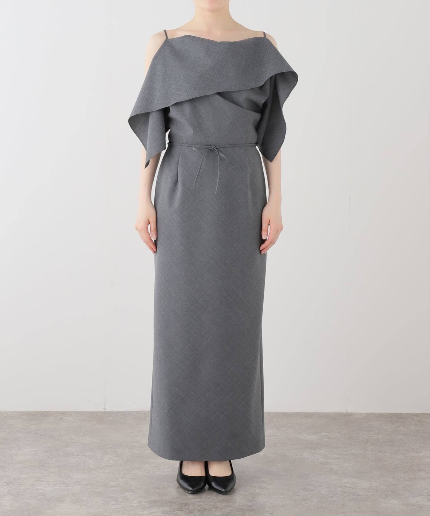 本日限定MM6 グレー ワンピース 一部店舗+WEB限定》MM6 / エムエムシックス Maxi Dress（ワンピース