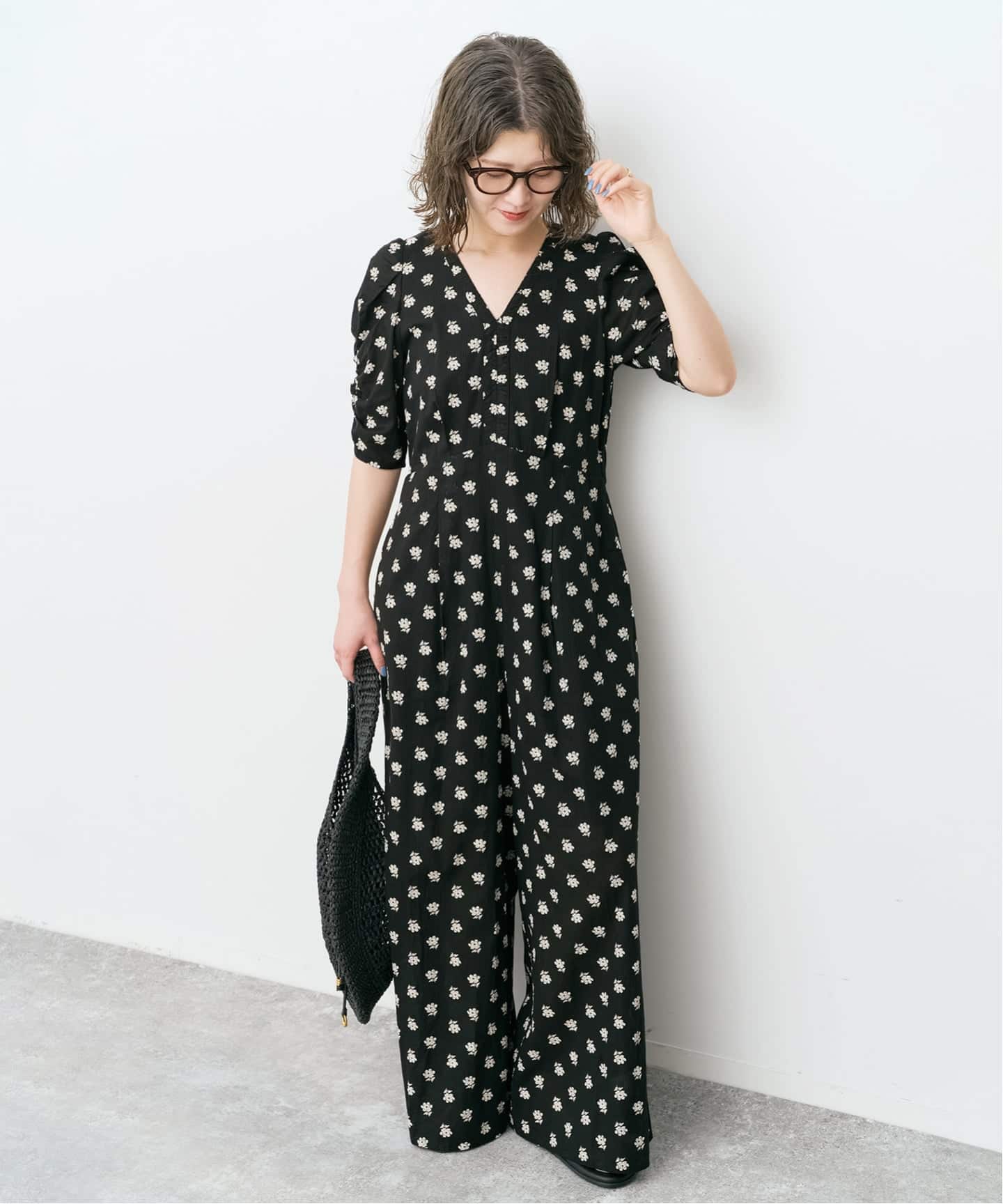 別注 / 予約》ne Quittez pas / ヌキテパ Cotton Dobby Stripe Flower