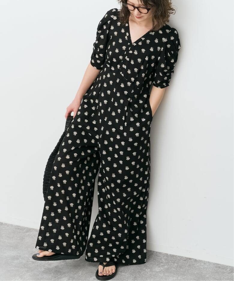 別注》ne Quittez pas / ヌキテパ Cotton Dobby Stripe Flower Print 