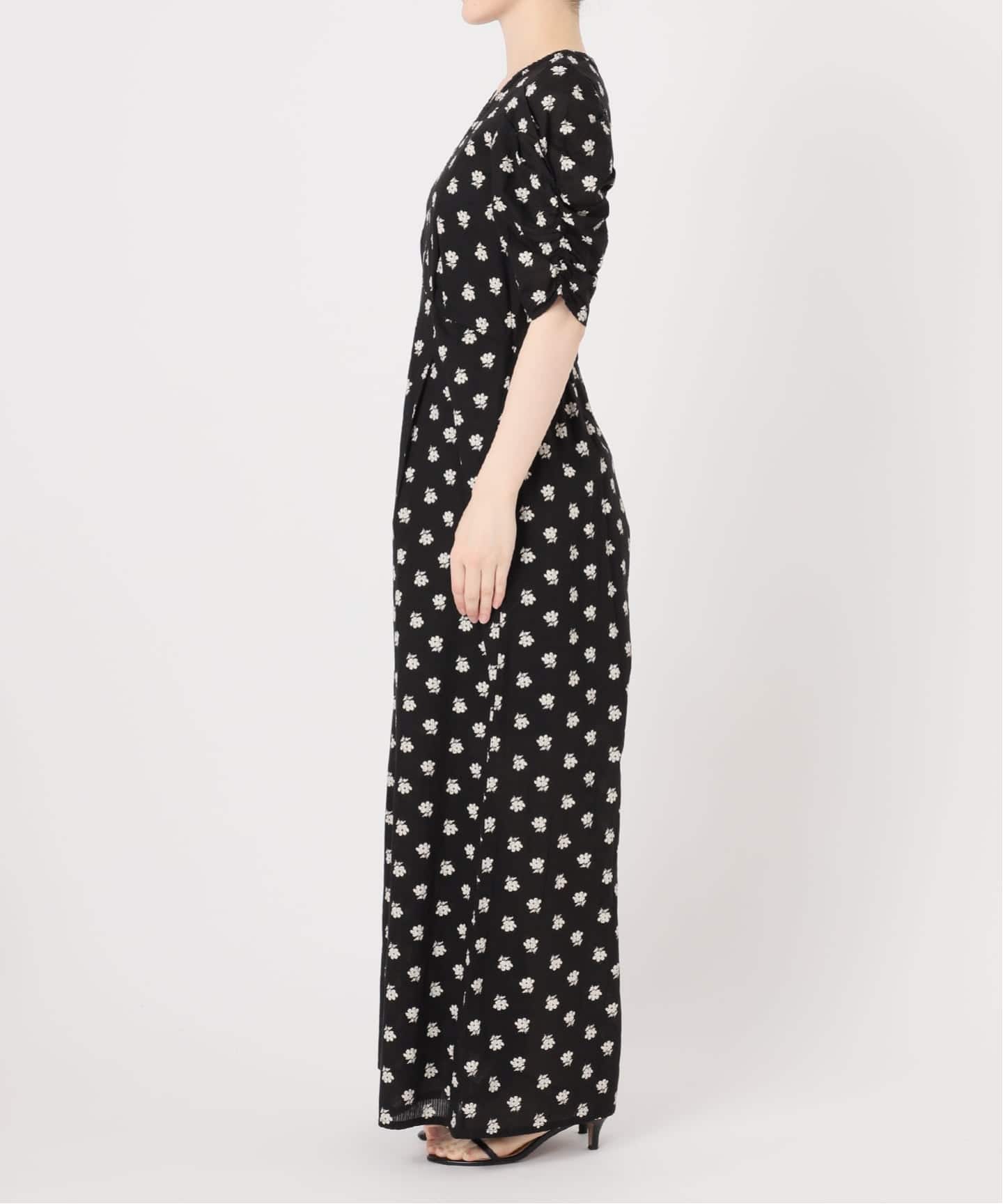 別注》ne Quittez pas / ヌキテパ Cotton Dobby Stripe Flower Print