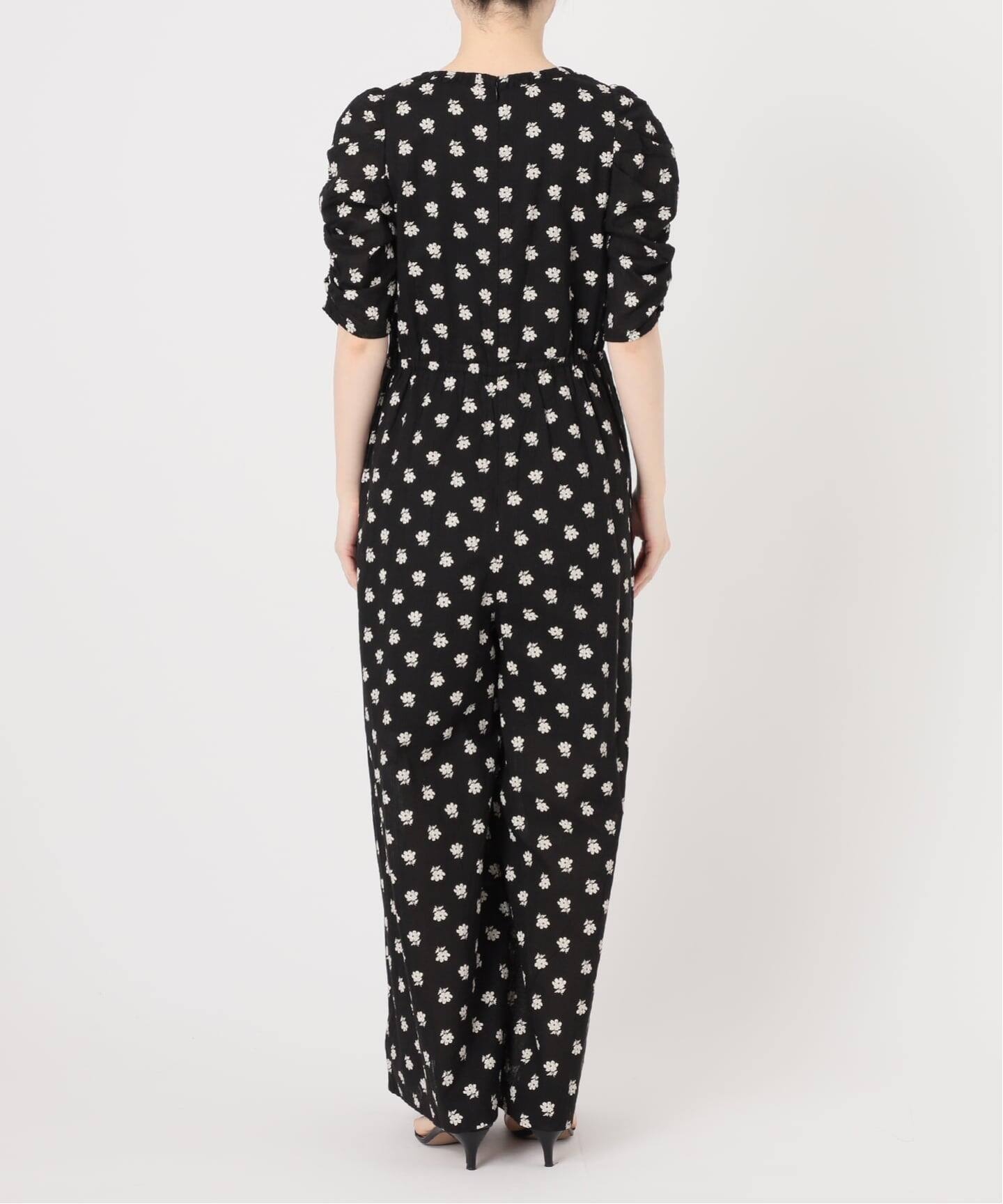 別注》ne Quittez pas / ヌキテパ Cotton Dobby Stripe Flower Print