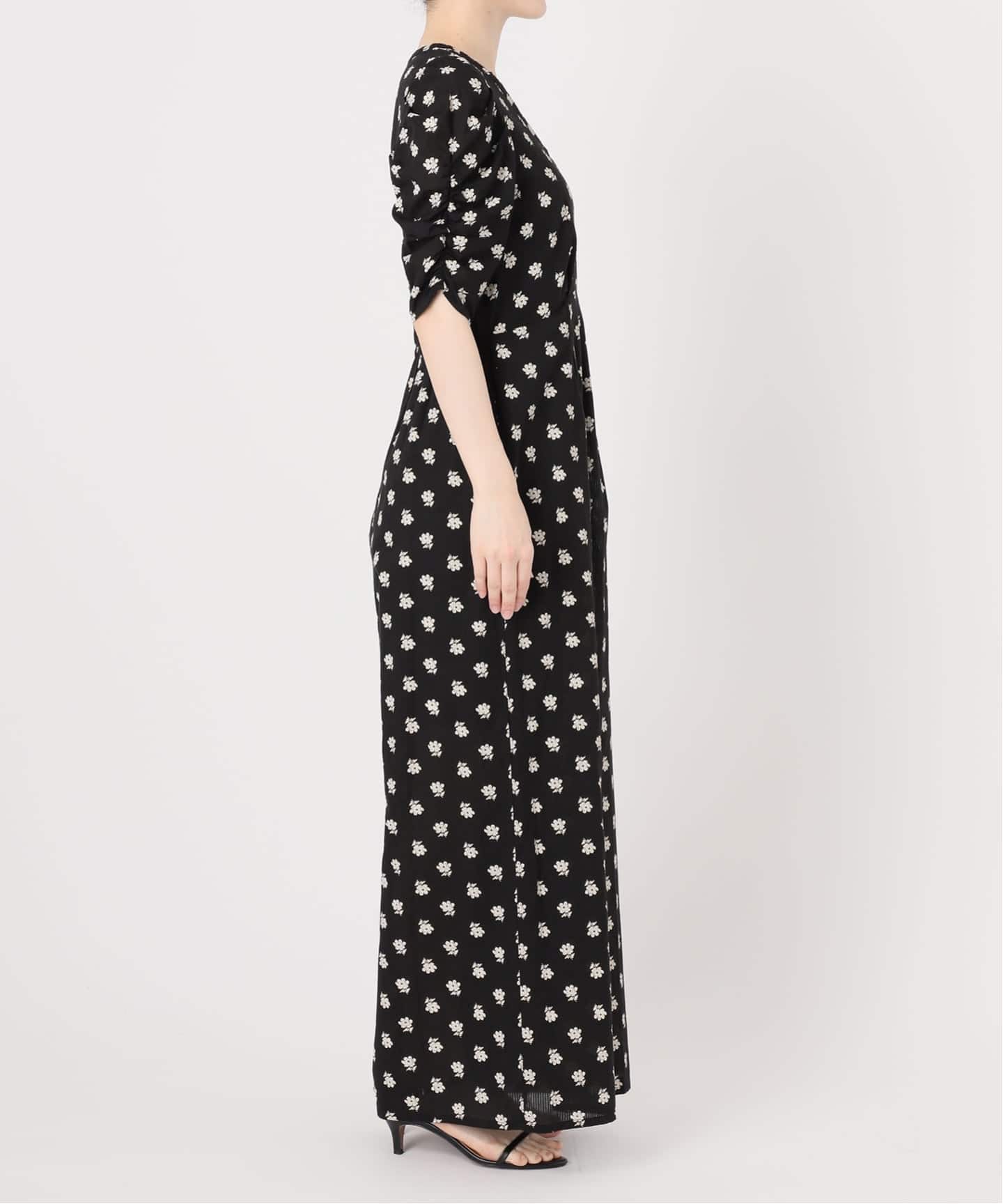 別注》ne Quittez pas / ヌキテパ Cotton Dobby Stripe Flower Print