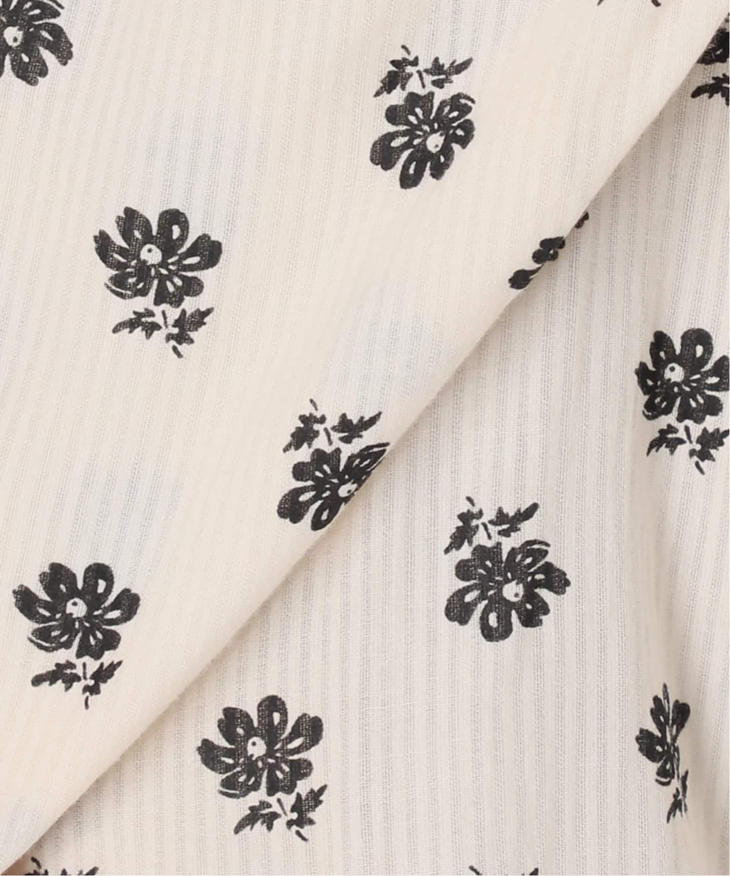 別注 / 予約》ne Quittez pas / ヌキテパ Cotton Dobby Stripe Flower
