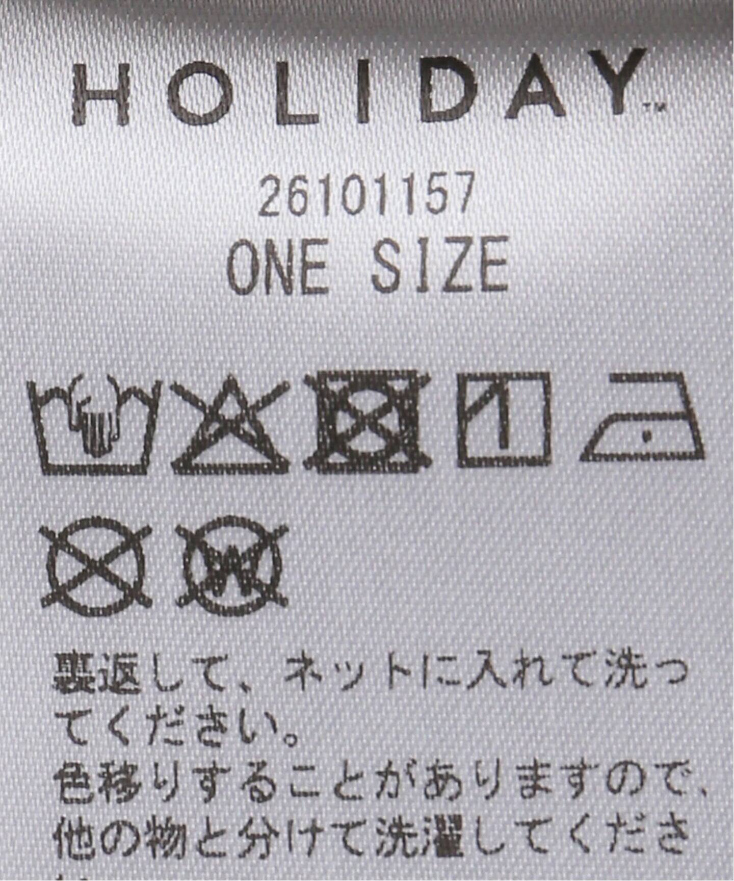 WEB限定》HOLIDAY/ホリデイ SUPER RIB PADDED SHOULDER L/S DRESS
