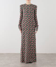 WEB限定》HOLIDAY/ホリデイ SUPER RIB PADDED SHOULDER L/S DRESS 
