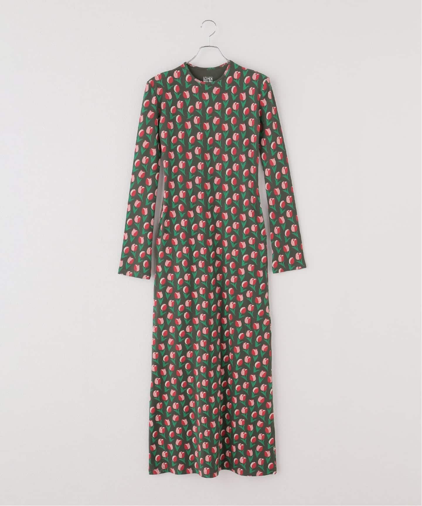 WEB限定》HOLIDAY/ホリデイ SUPER RIB PADDED SHOULDER L/S DRESS