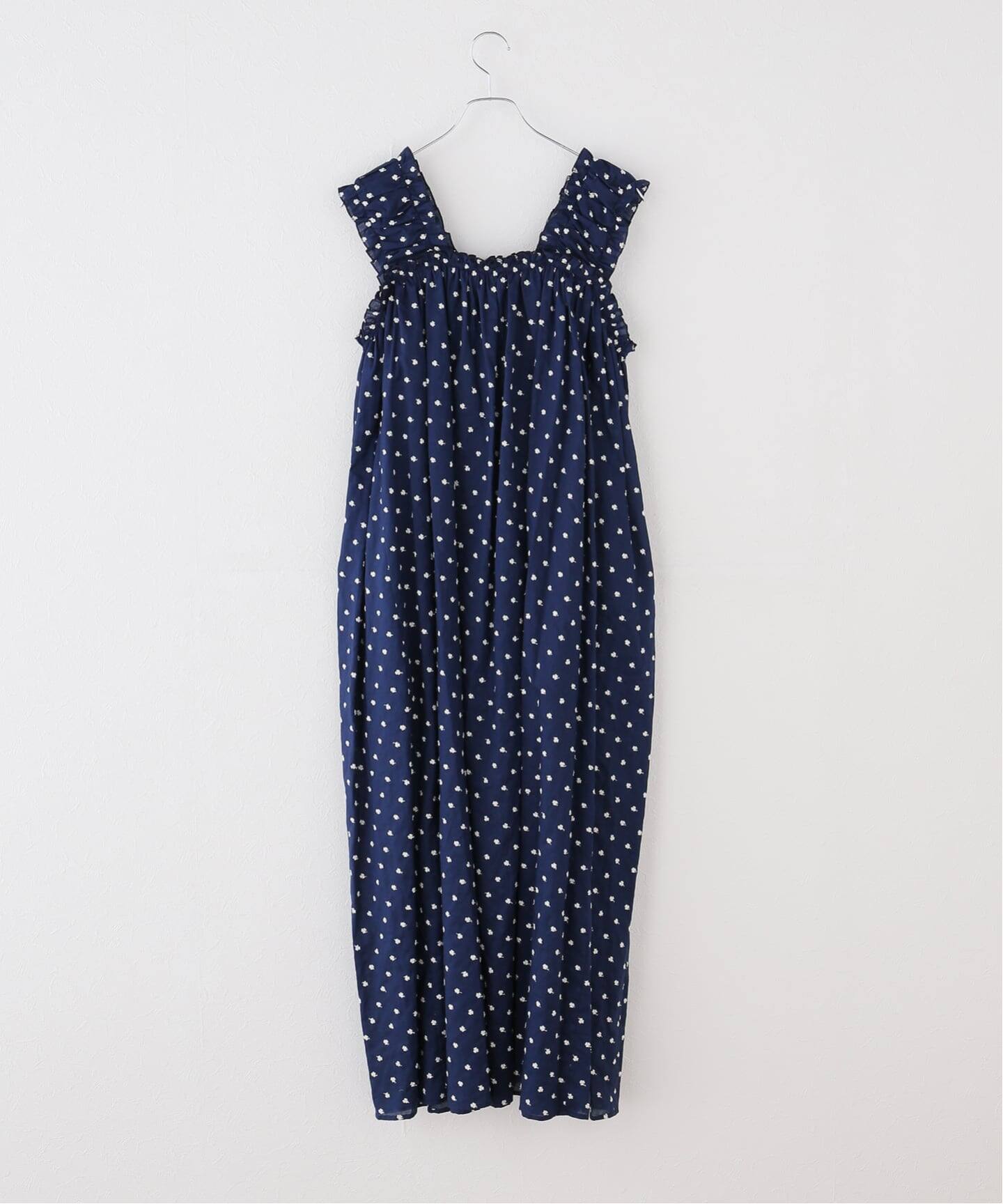 HOLIDAY FLOWER EMBROIDERY NIGHT DRESS 別注 一部店舗+WEB限定》HOLIDAY/ホリデイ 別注FLOWER EMBROIDERY NIGHT