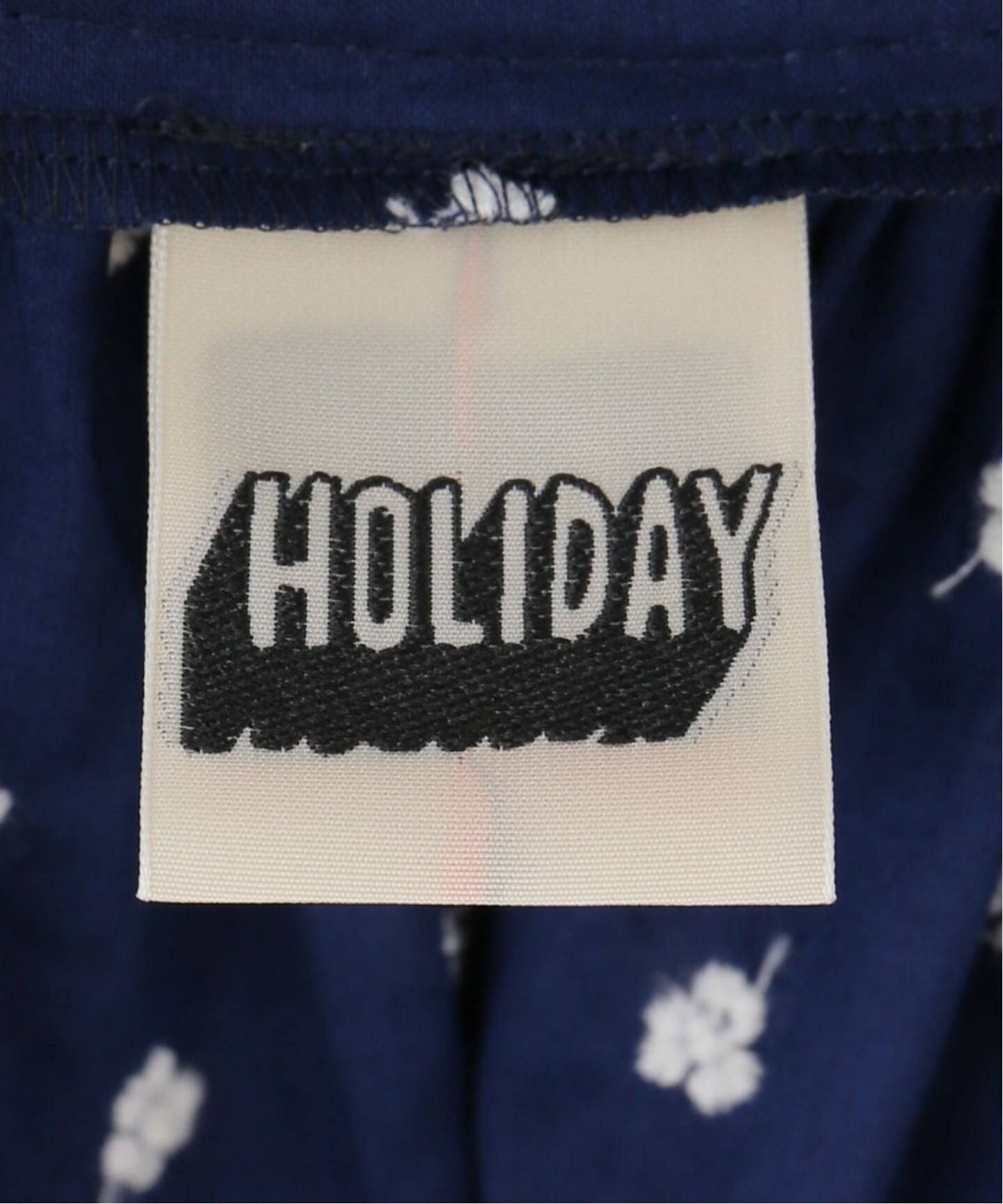 HOLIDAY FLOWER EMBROIDERY NIGHT DRESS 別注 一部店舗+WEB限定》HOLIDAY/ホリデイ 別注FLOWER EMBROIDERY NIGHT