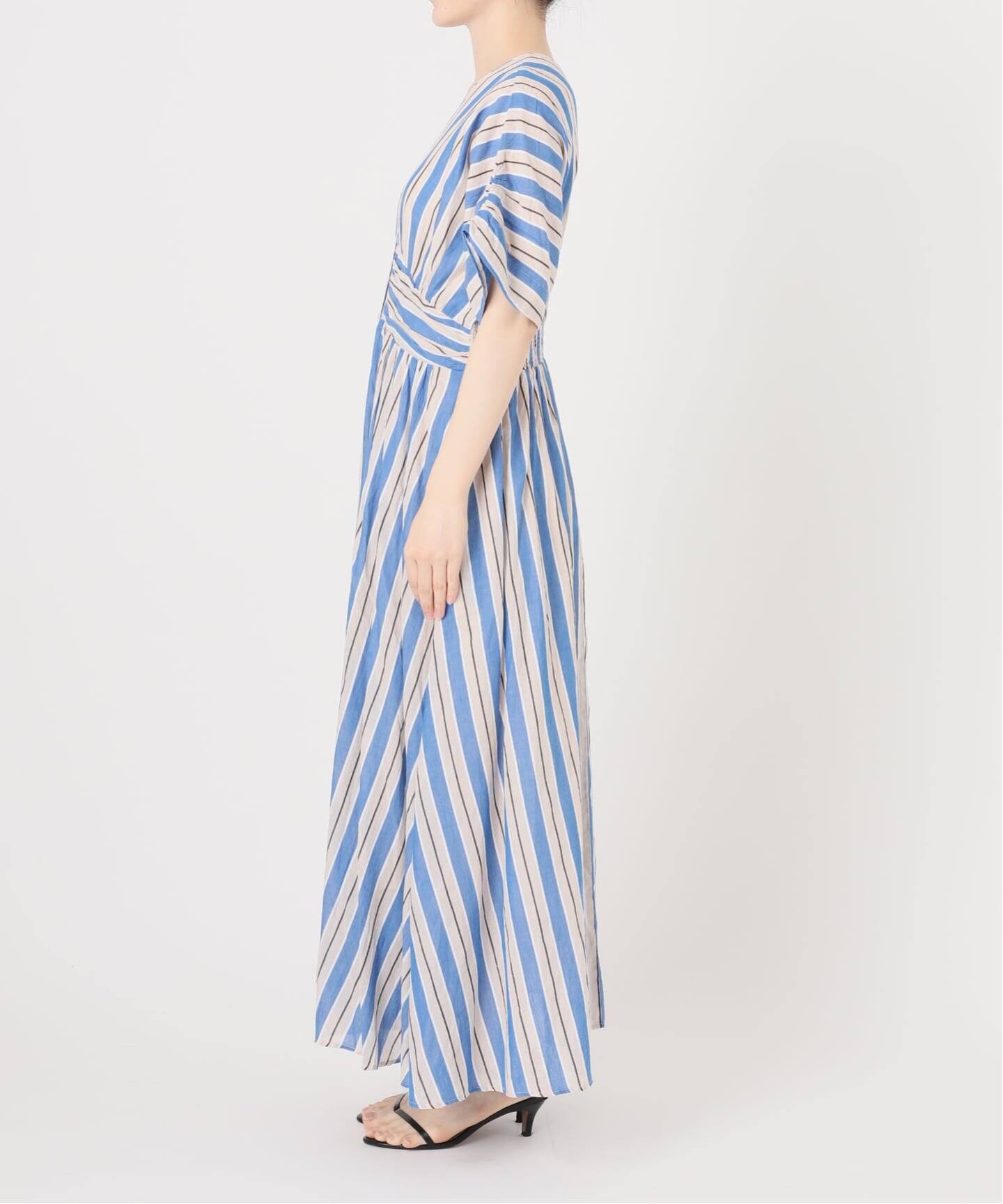 WEB限定 / 追加予約》ne Quittez pas Cotton Voile Stripe Waist
