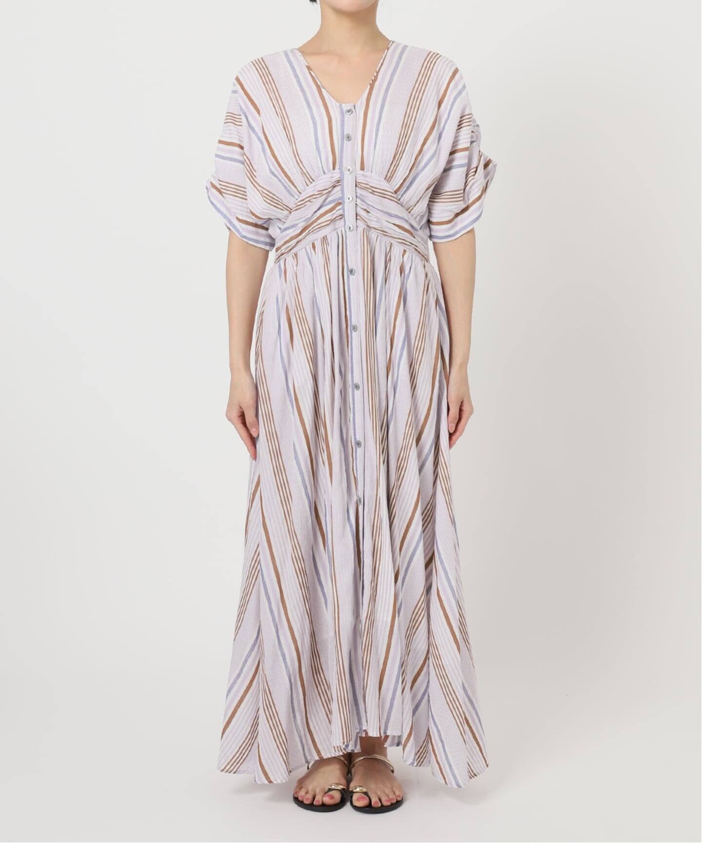 WEB限定 / 追加予約》ne Quittez pas Cotton Voile Stripe Waist