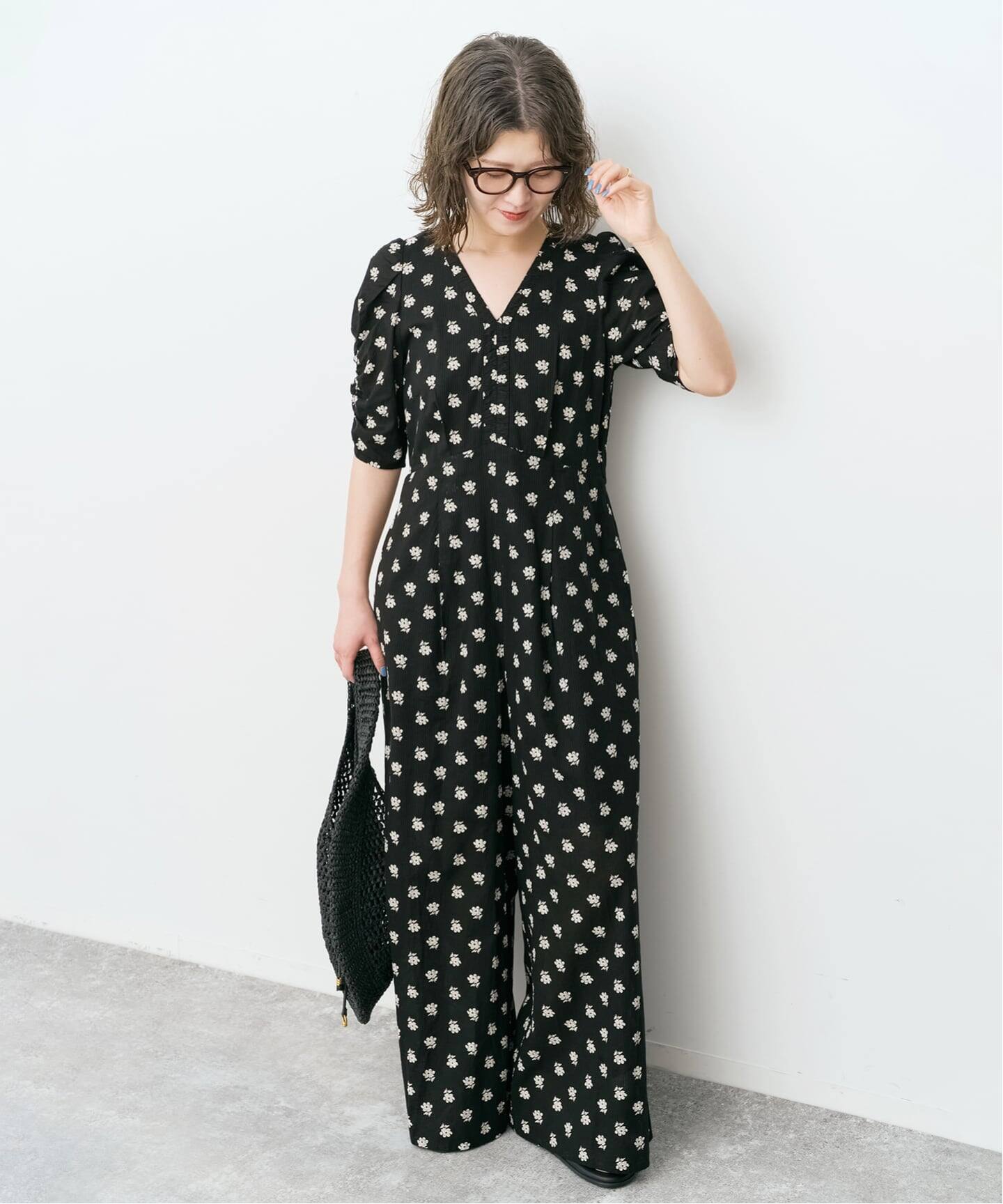 別注 / WEB限定追加予約》ne Quittez pas Cotton Dobby Stripe Flower