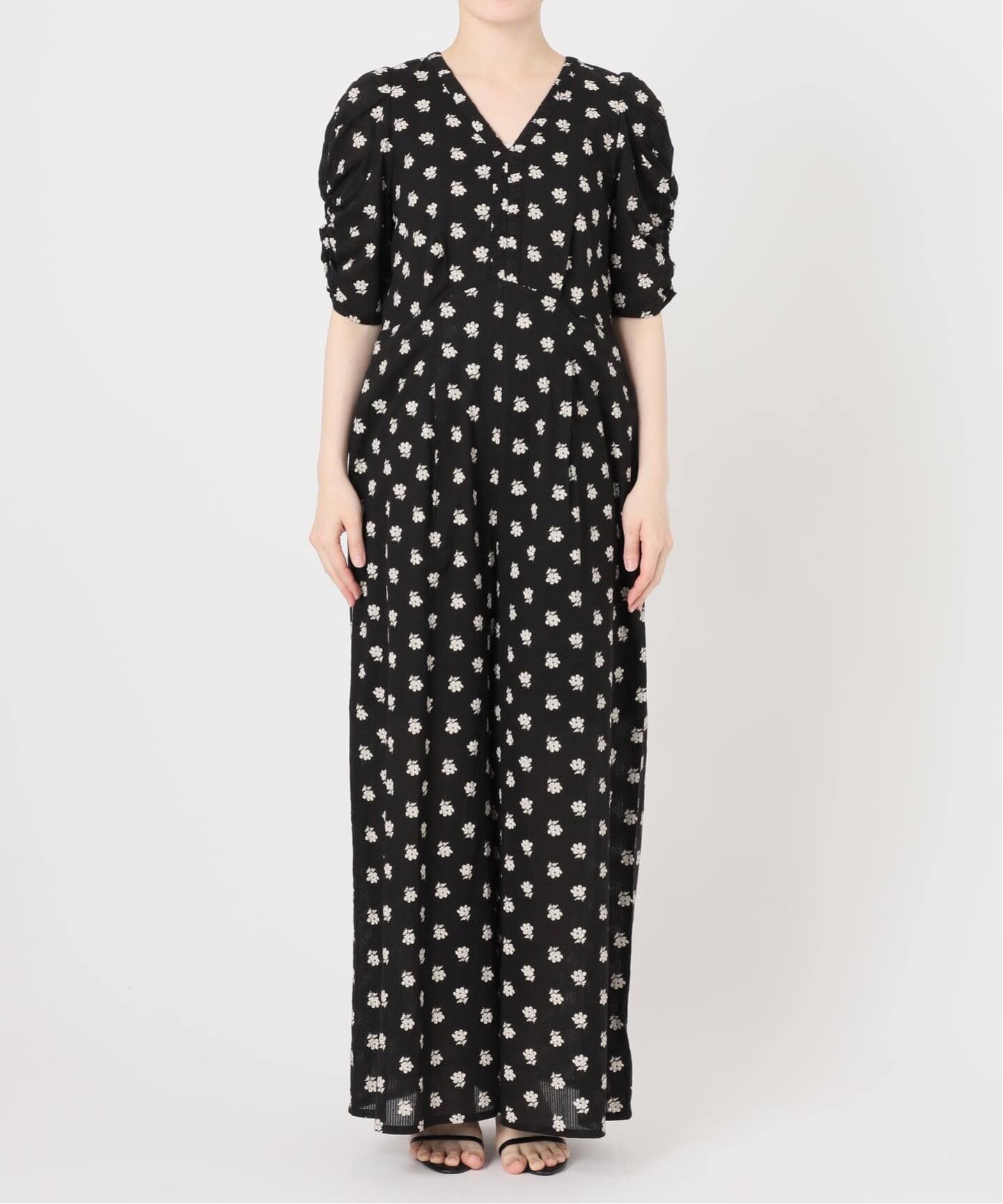 別注 / WEB限定追加》ne Quittez pas Cotton Dobby Stripe Flower