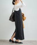 ドットプリントキャミワンピ