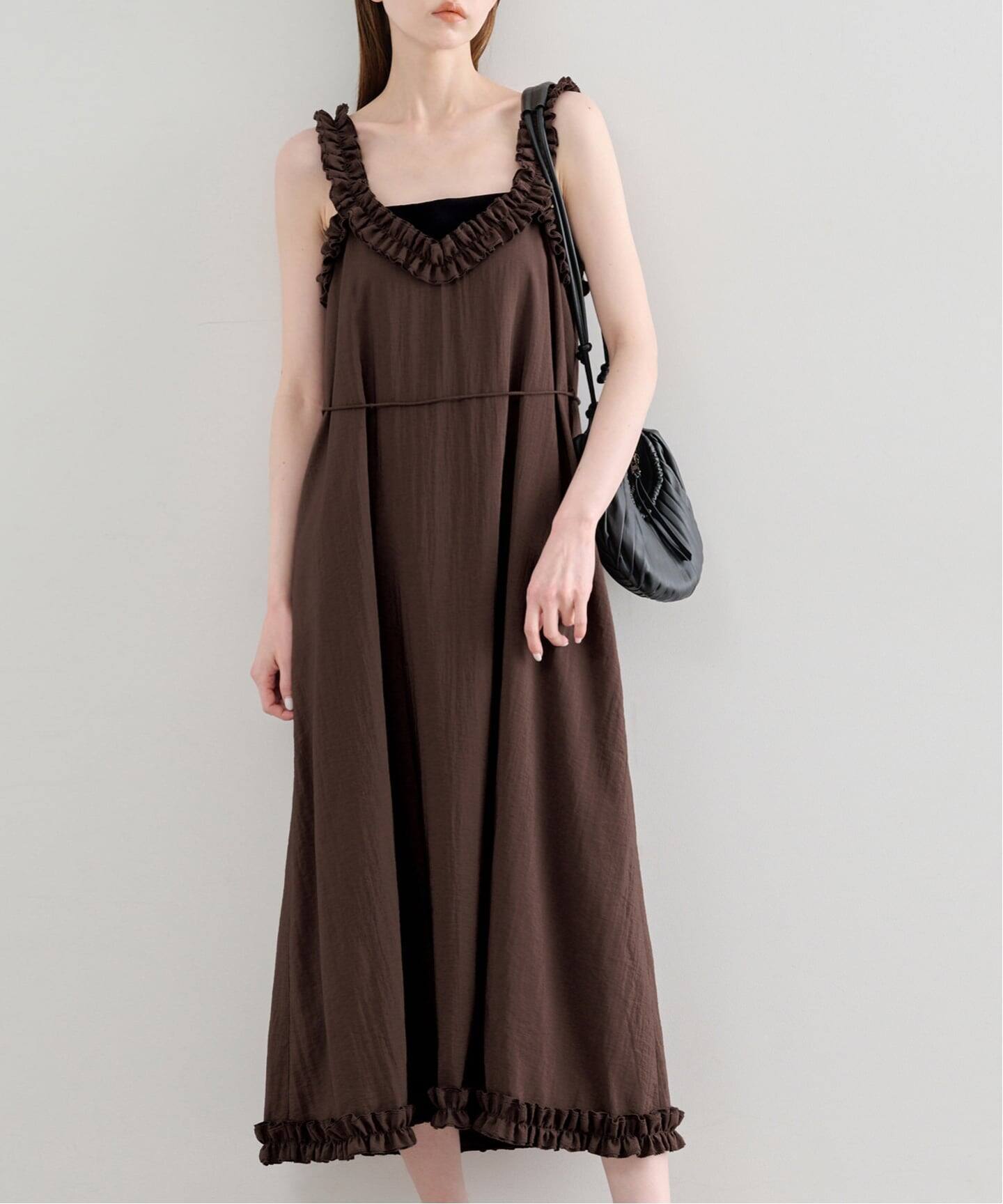 Atelier Edition/アトリエ エディション SHIRRING SHOULDER DRESS 