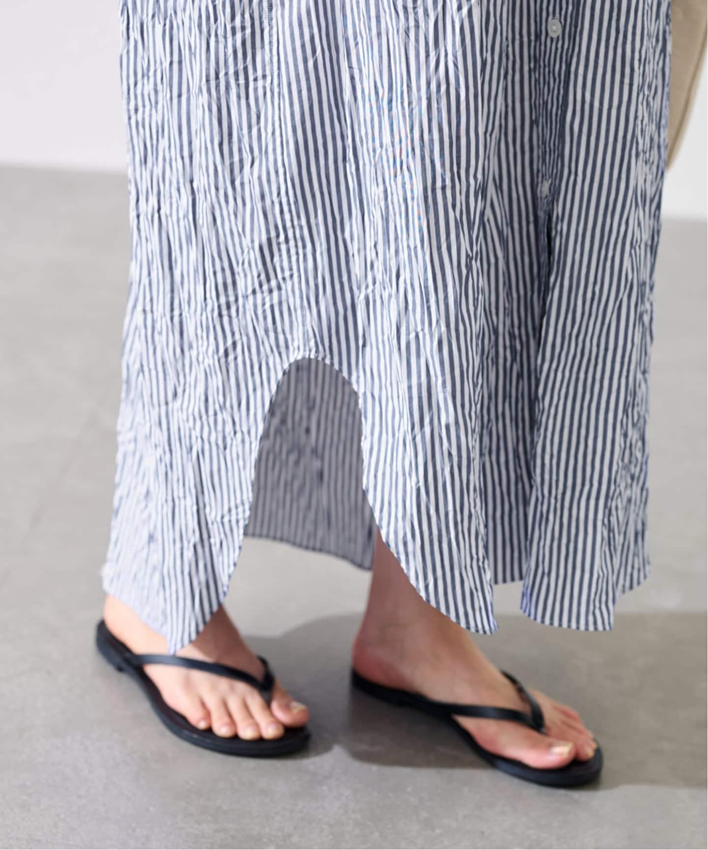 viaj*ストライプシャツドレス NEW】ストライプシャツワンピース