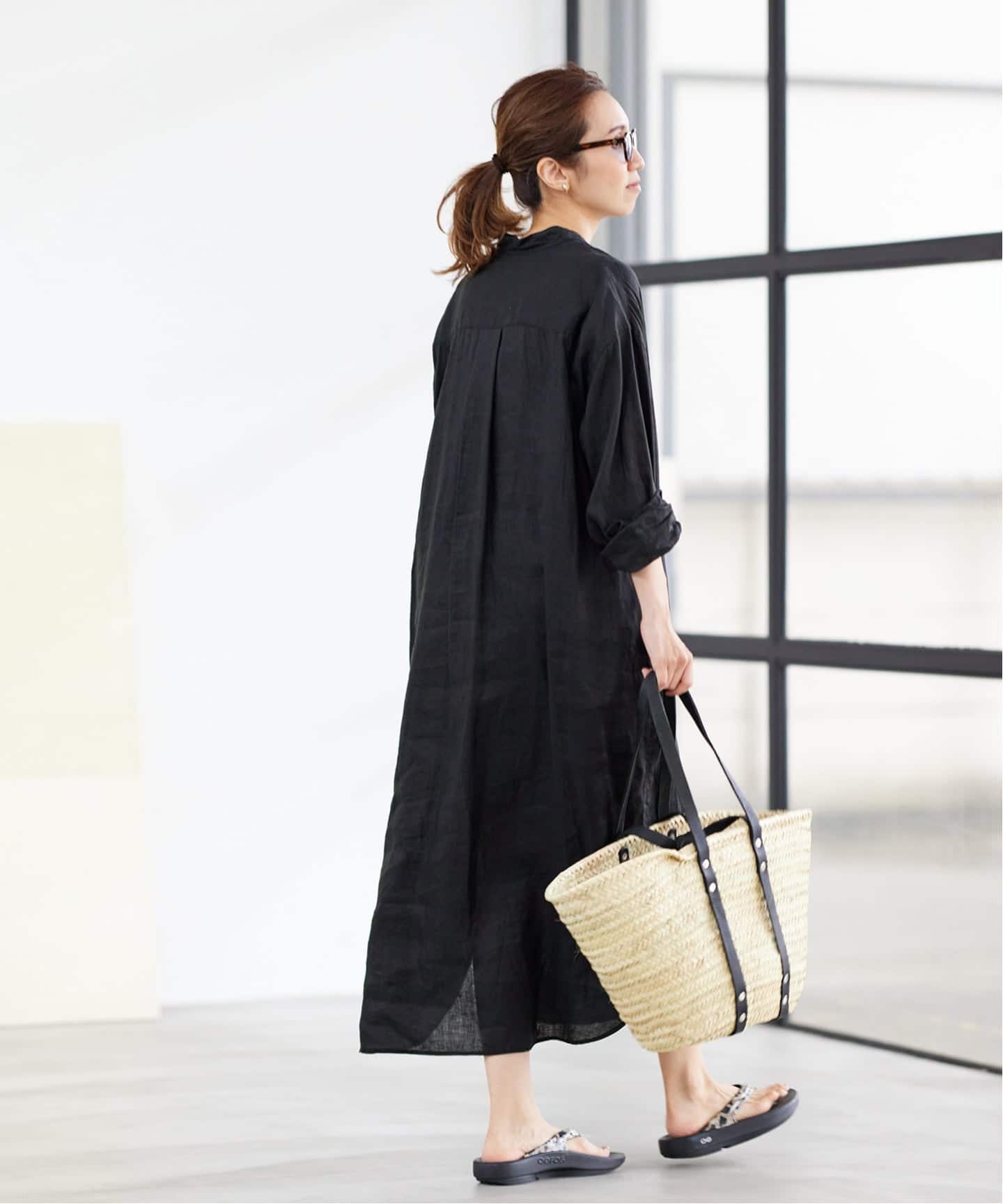 ≪一部カラーWEB限定 / 追加≫フレンチリネンシャツワンピース