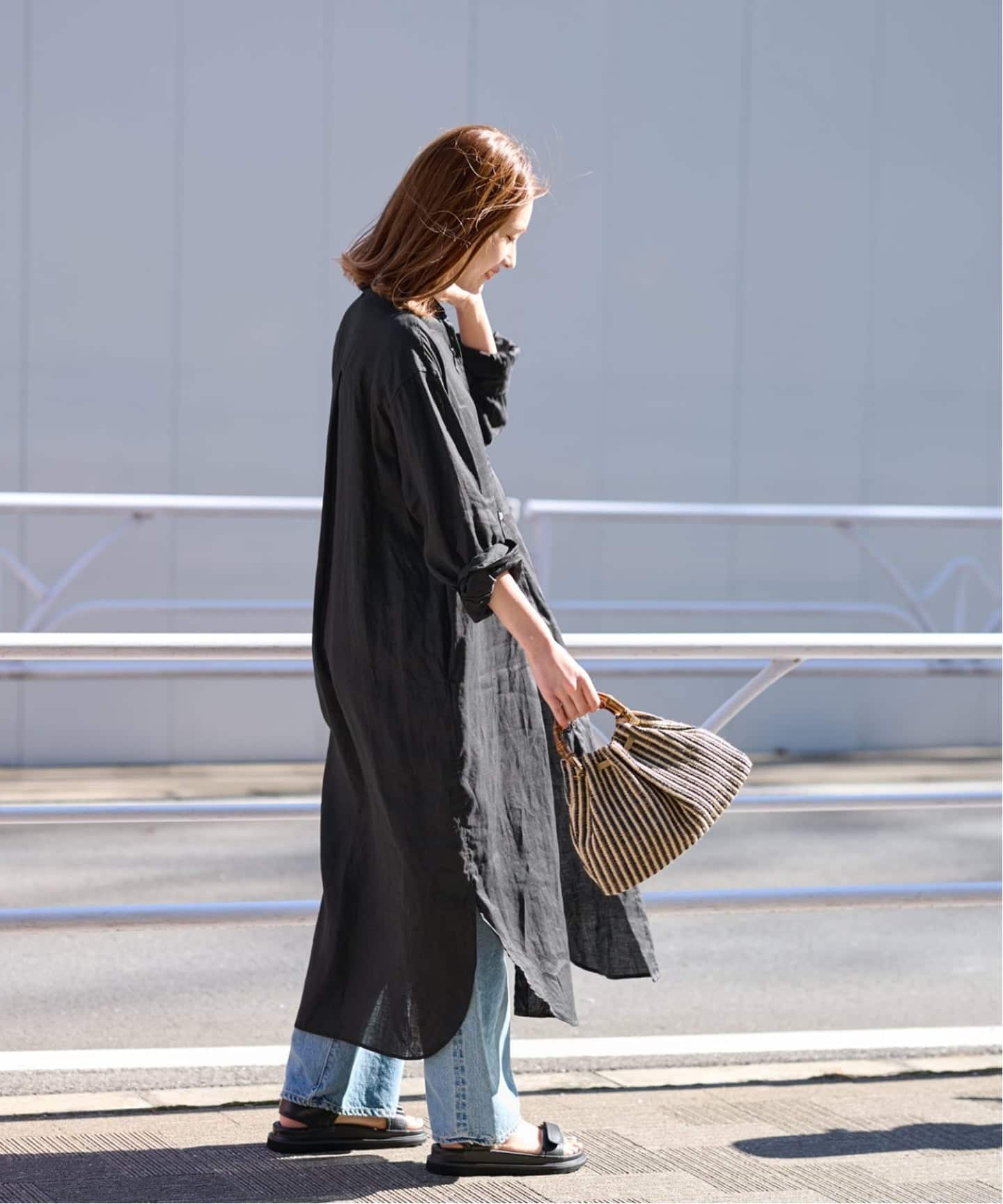 ≪一部カラーWEB限定 / 追加≫フレンチリネンシャツワンピース