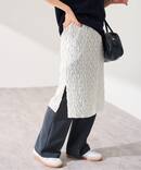 シャーリングレースキャミワンピース