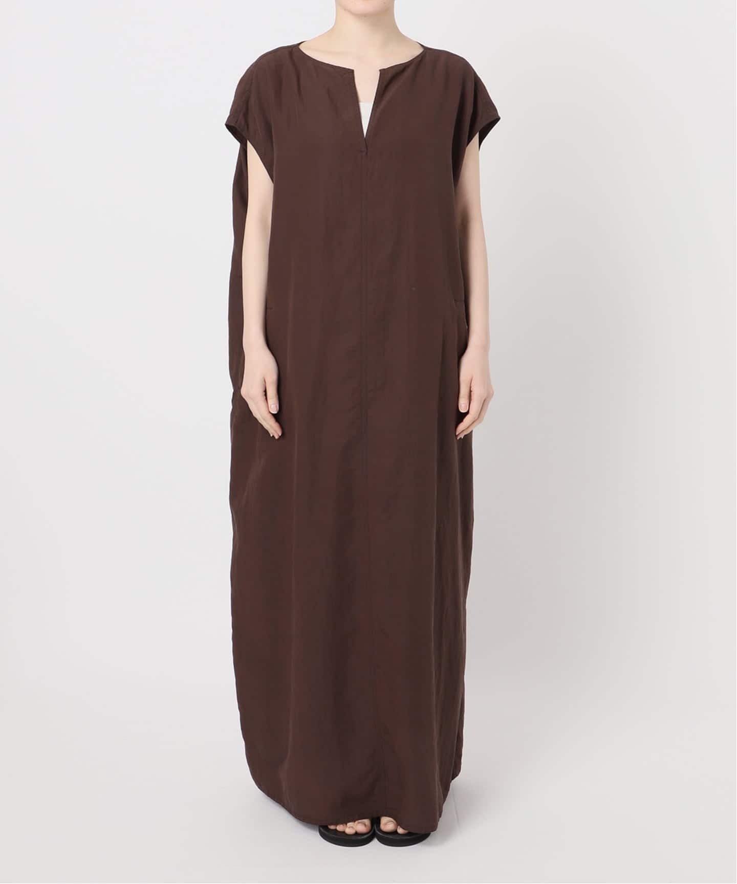 ≪洗濯機洗い可 / 追加≫フィブリルポプリンサックDRESS（ワンピース
