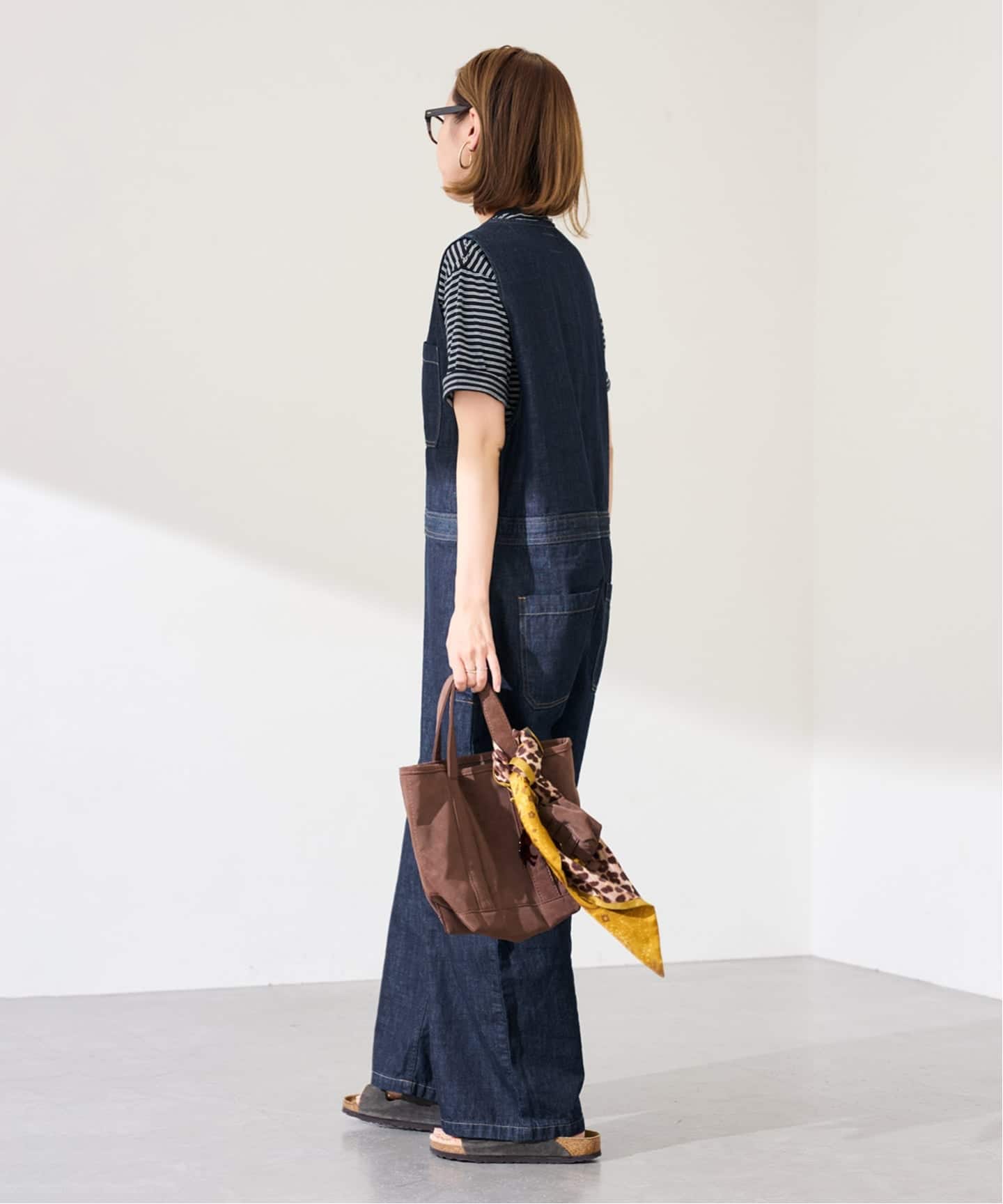 ≪追加≫WHITE FIELD/ホワイトフィールド ノースリーブオールインワン