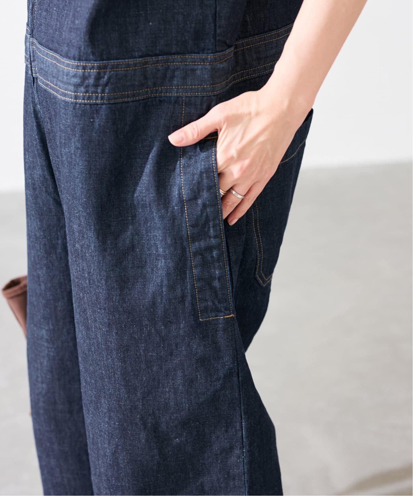 ≪追加≫WHITE FIELD/ホワイトフィールド ノースリーブオールインワン