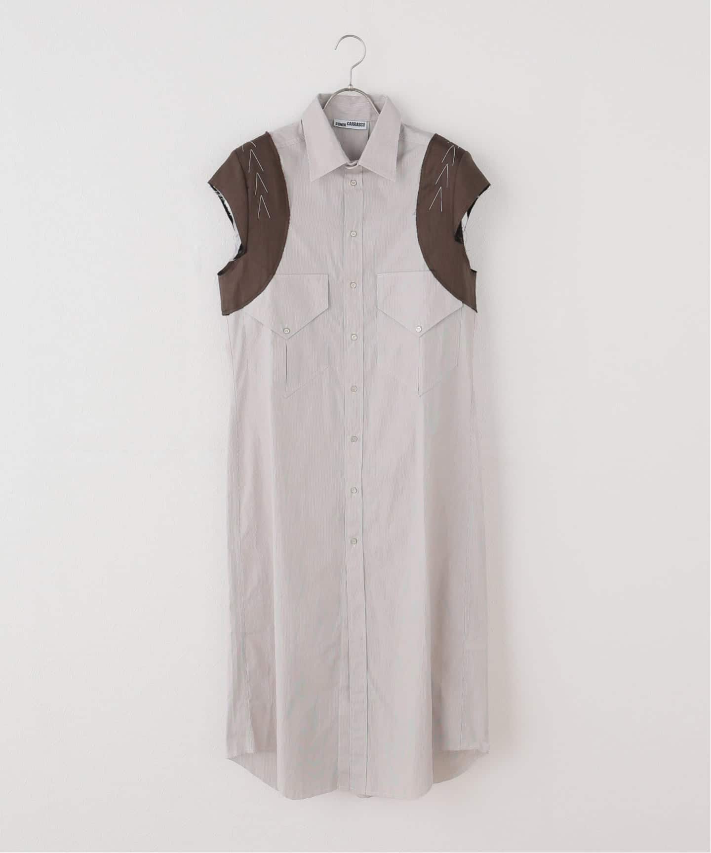 SONIA CARRASCO/ソニア カラスコ TAILORED SHOULDERS DRESS