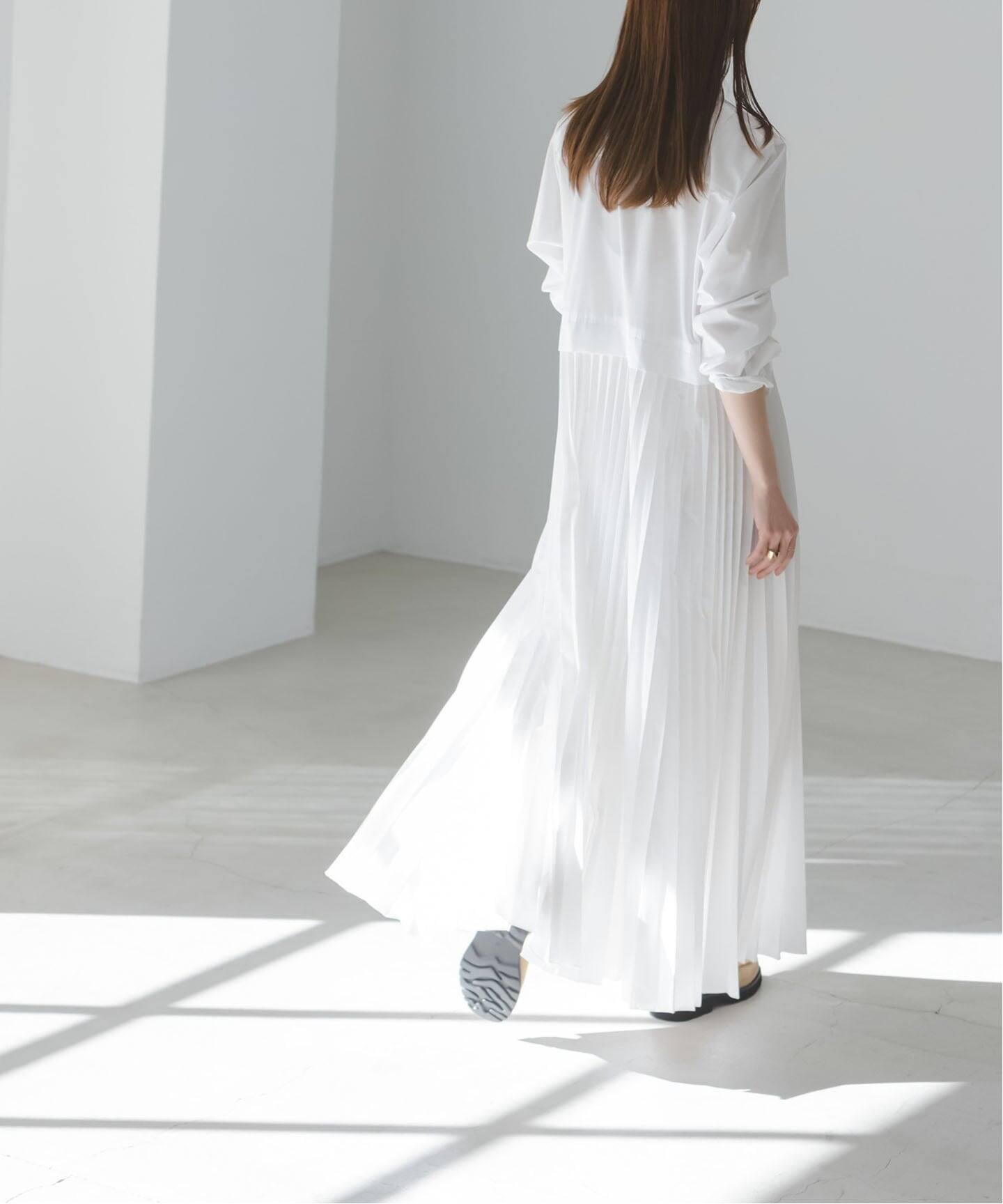 追加予約》プリーツシャツワンピース（ワンピース）｜NOBLE（ノーブル