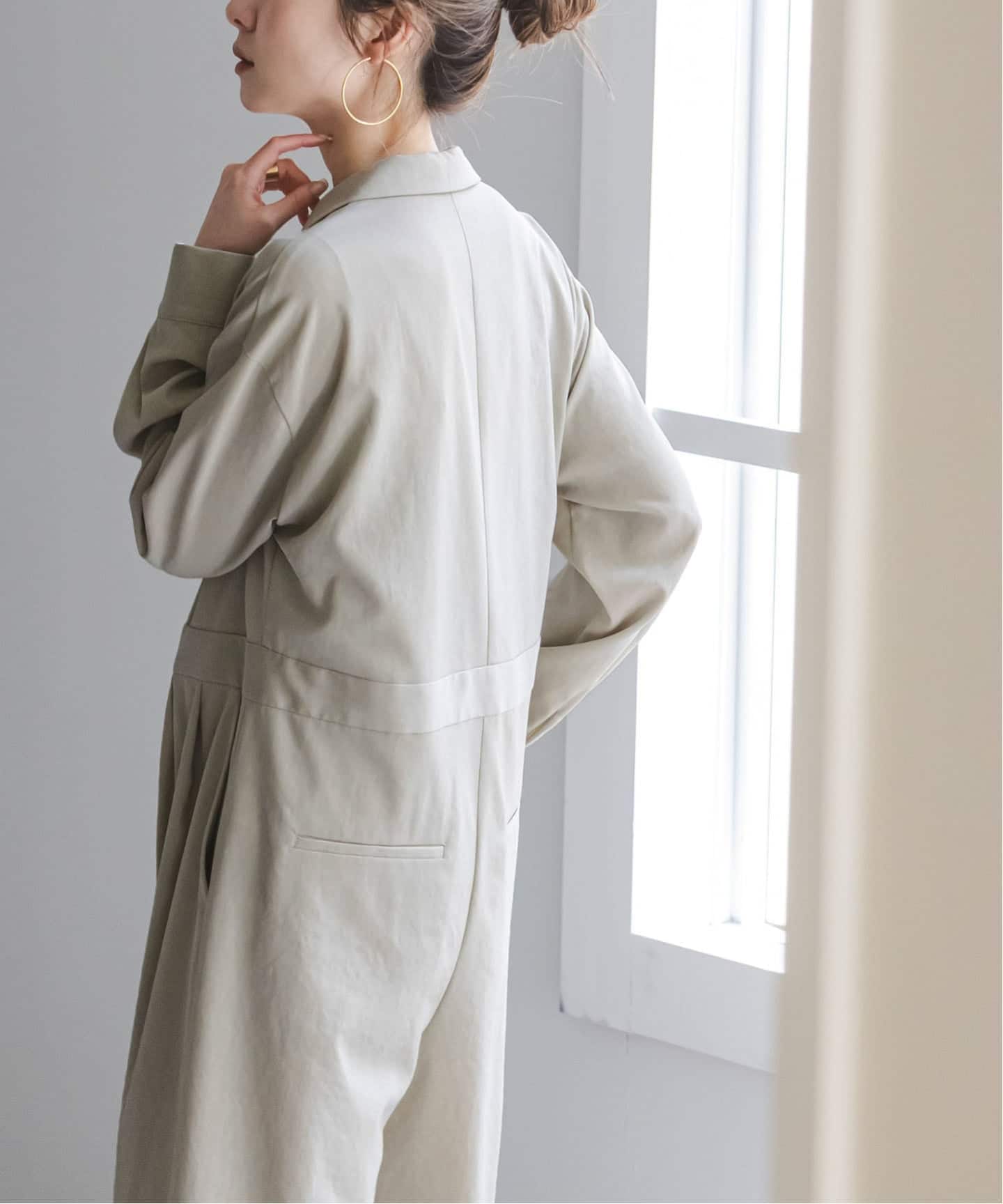 ミリタリーディテールオールインワン（つなぎ／オールインワン