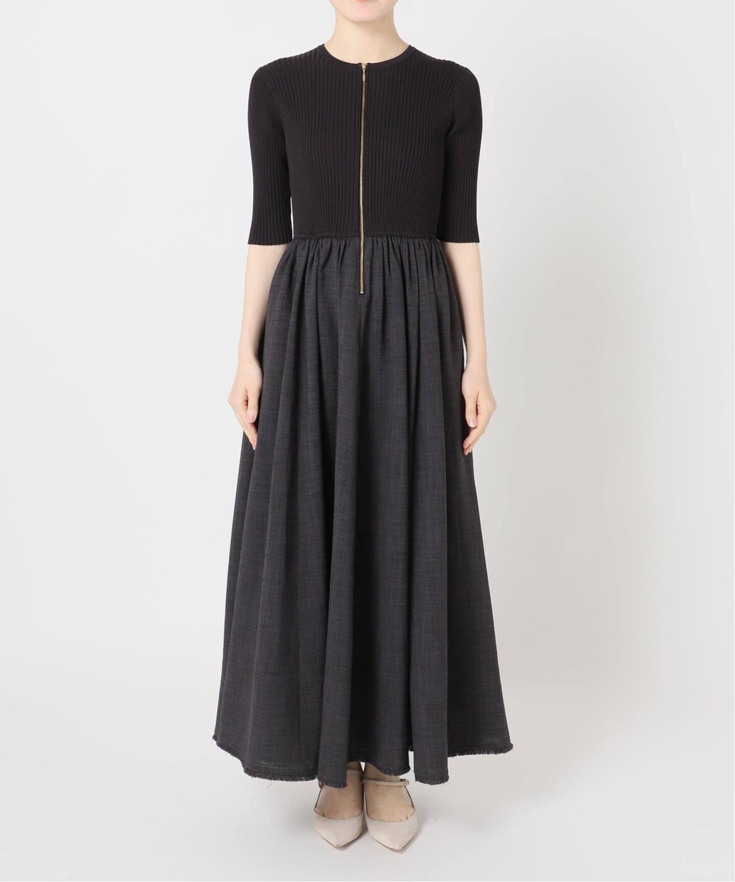 予約》フロントジップドッキングワンピース（ワンピース）｜NOBLE