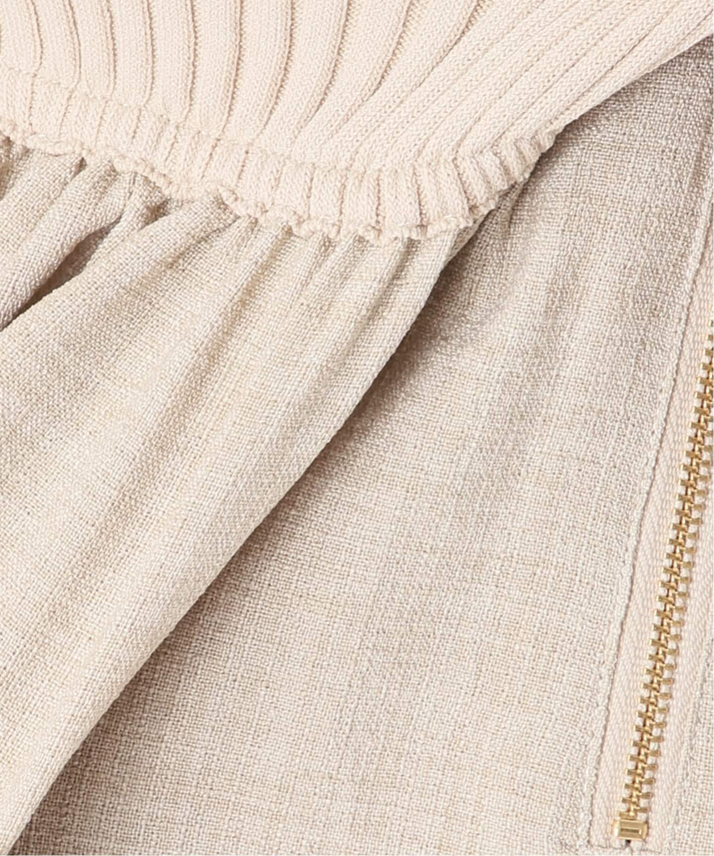 追加・新色》【洗える】フロントジップドッキングワンピース