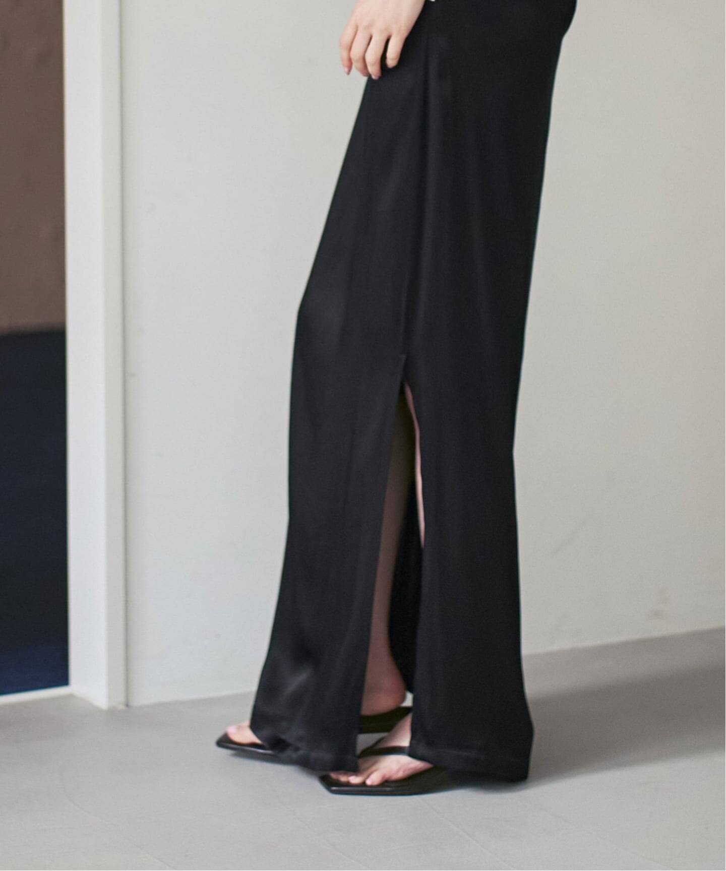 determ/デターム Collagen Satin Draped Dress（ワンピース）｜NOBLE