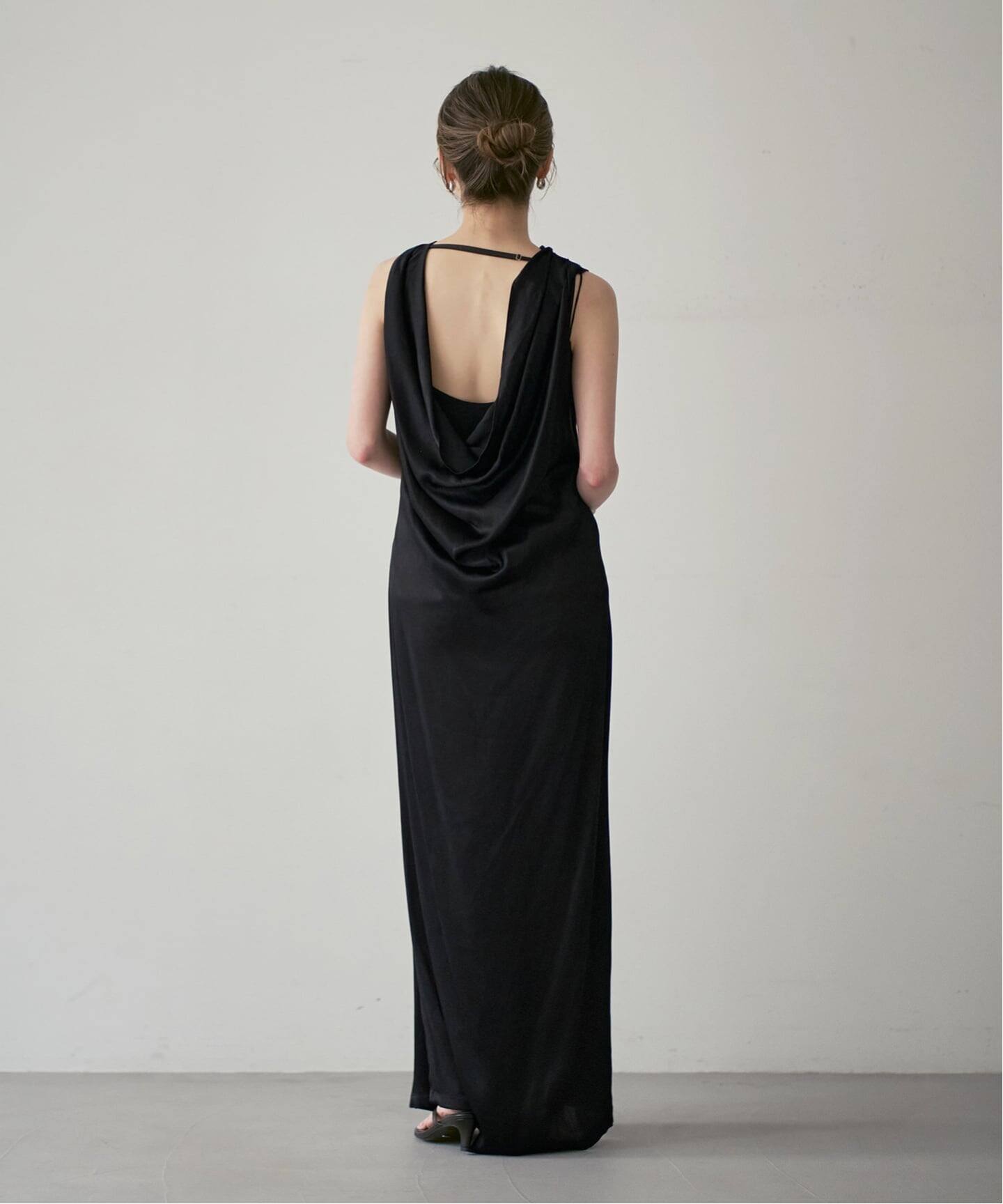 determ/デターム Collagen Satin Draped Dress（ワンピース）｜NOBLE