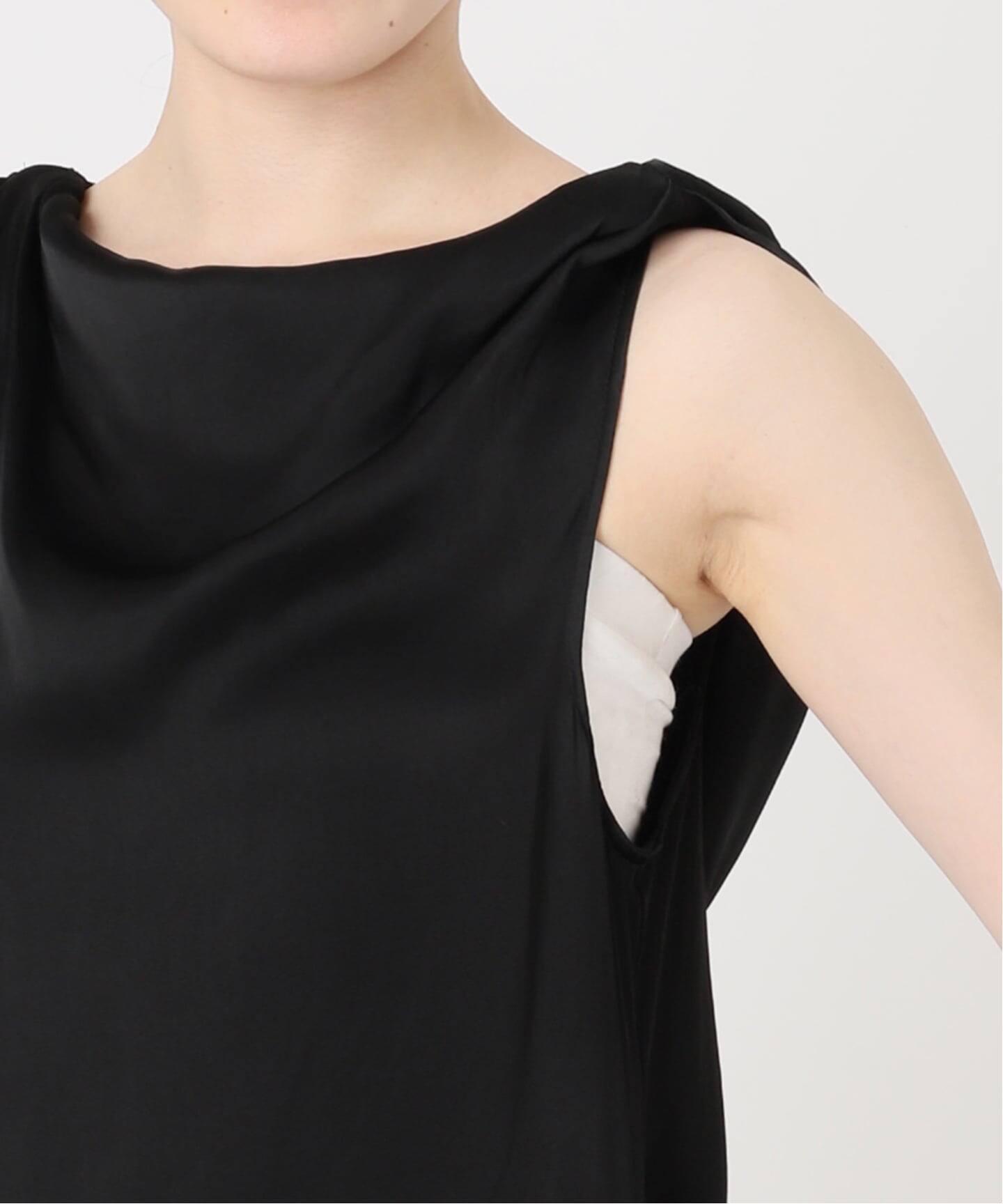determ/デターム Collagen Satin Draped Dress（ワンピース）｜NOBLE