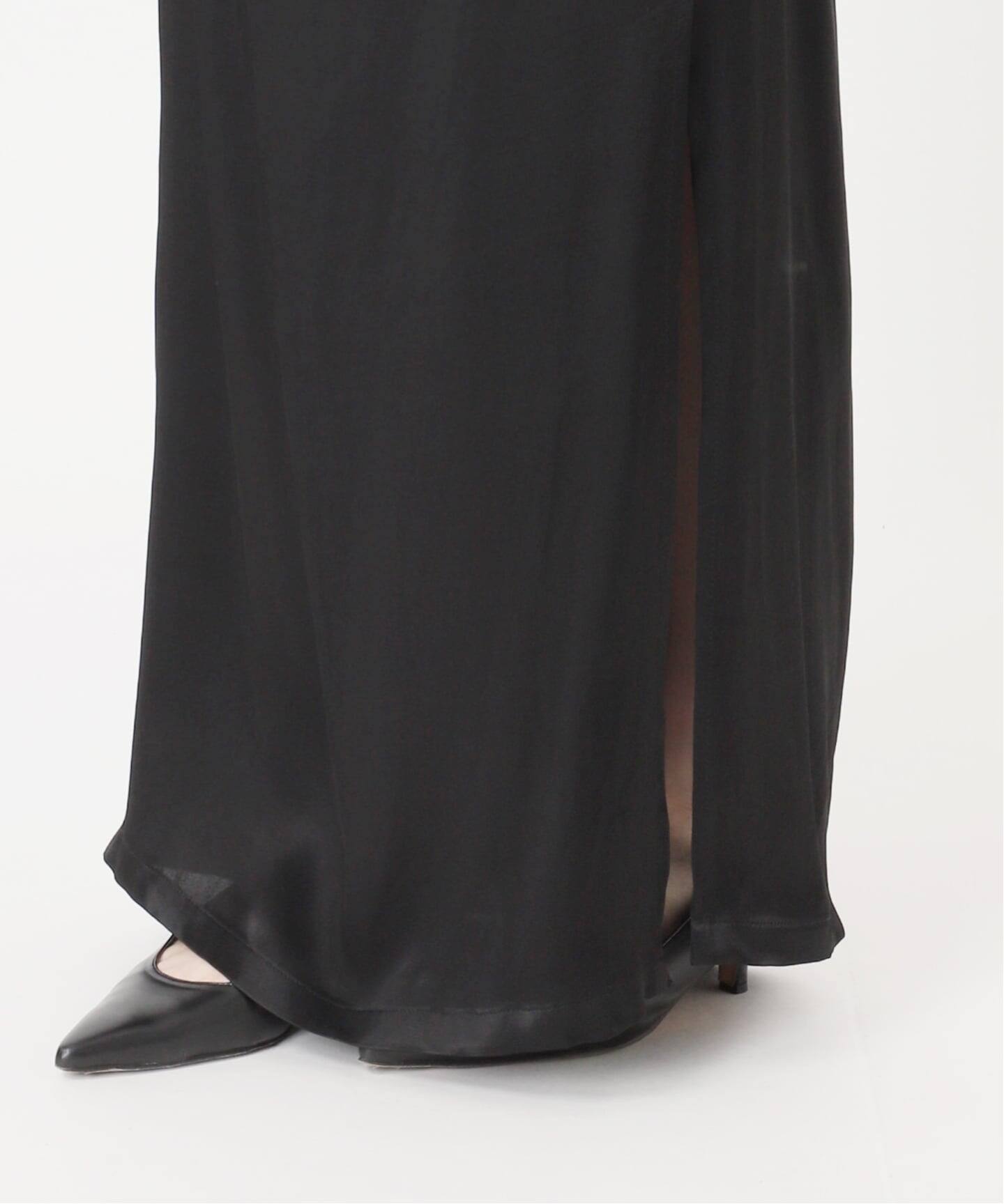 デタームdeterm Collagen Side Open Dress determ/デターム Collagen Satin Draped Dress（ワンピース）｜NOBLE