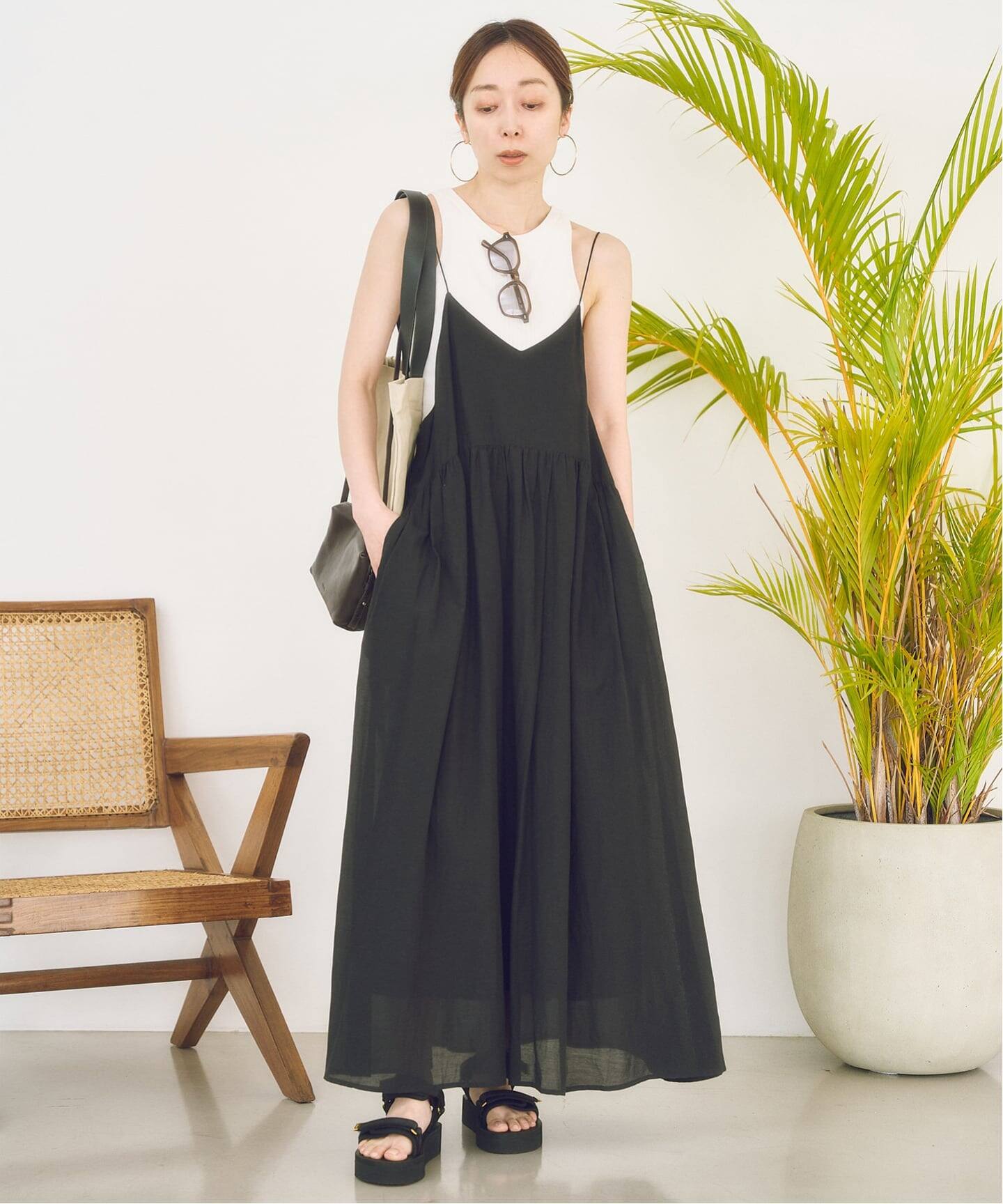 洗える】normment/ノーメント COTTON RAYON CAMI DRESS（ワンピース