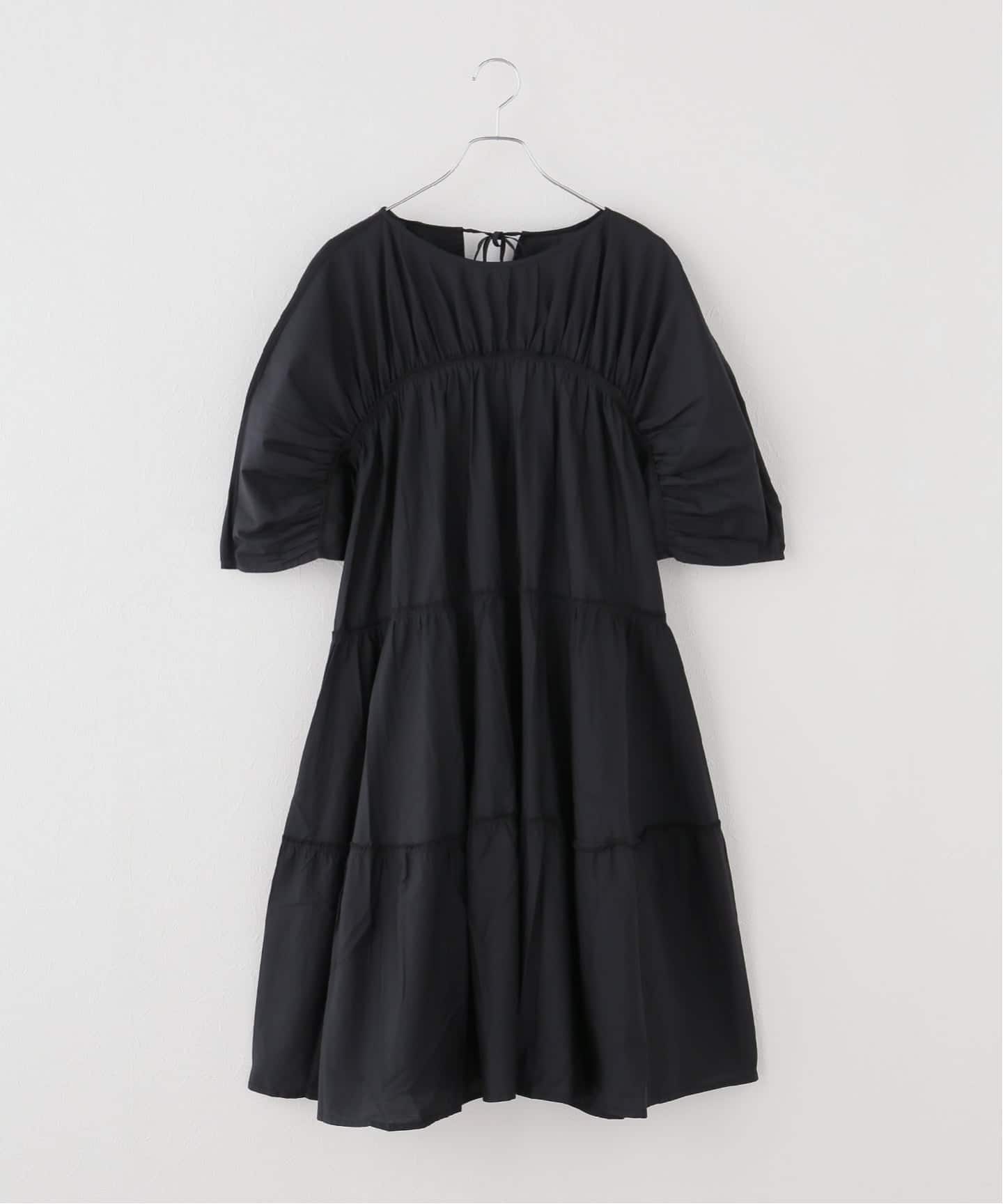 Merlette ブラック ひざ丈　ワンピース Merlette/マーレット INES（ワンピース）｜NOBLE（ノーブル）の通販