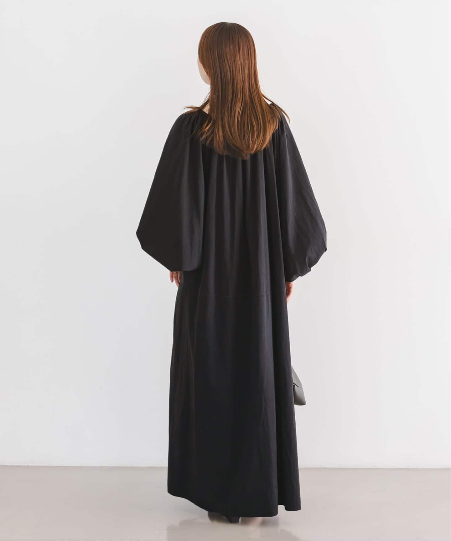 予約・NOBLE別注》venit/ヴェニット コットンシルクバルーンスリーブ