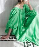 《NOBLE別注》venit/ヴェニット コットンシルクバルーンスリーブワンピース